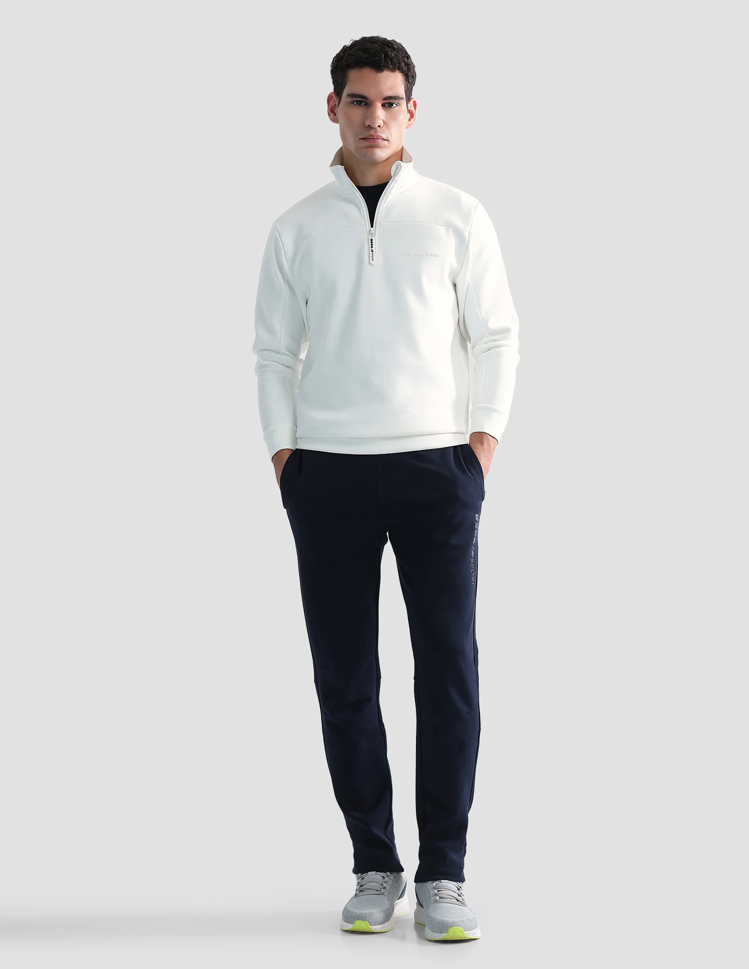 Regular Fit Solid Active Sweatshirt - Image 3
