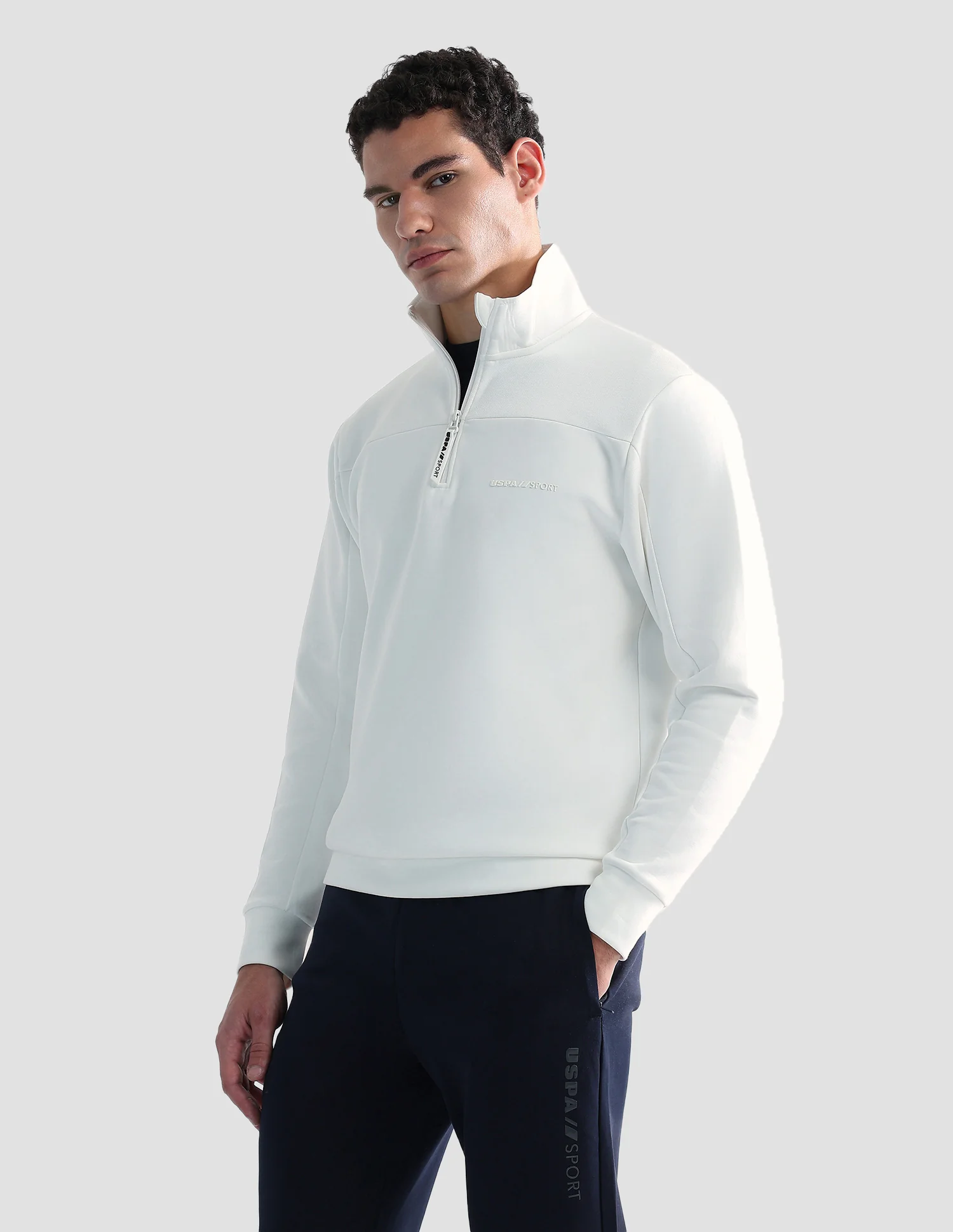 Regular Fit Solid Active Sweatshirt - Image 4