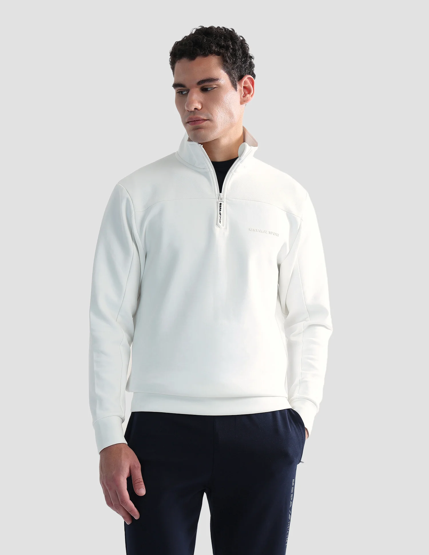 Regular Fit Solid Active Sweatshirt - Image 6