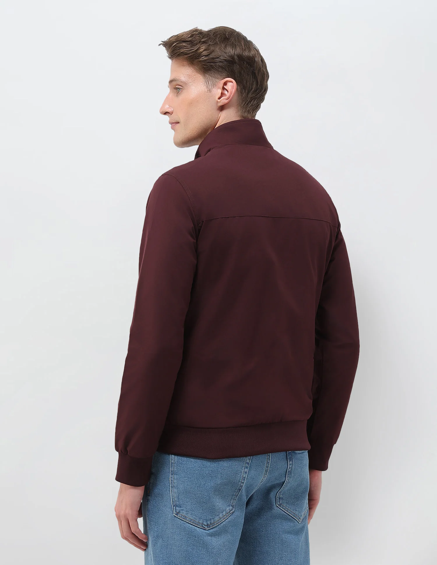 Regular Fit Solid Casual Jacket - Image 5