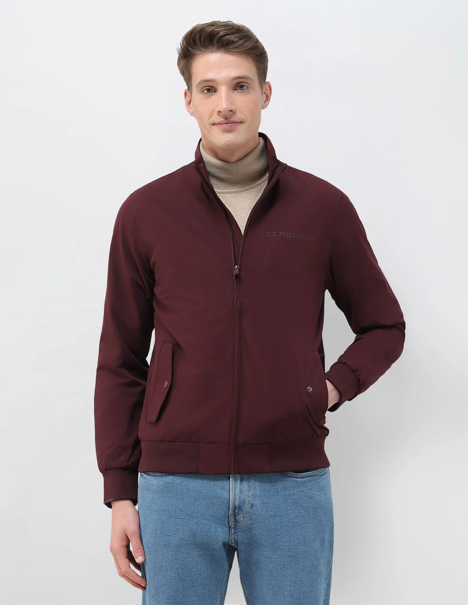 Regular Fit Solid Casual Jacket - Image 6