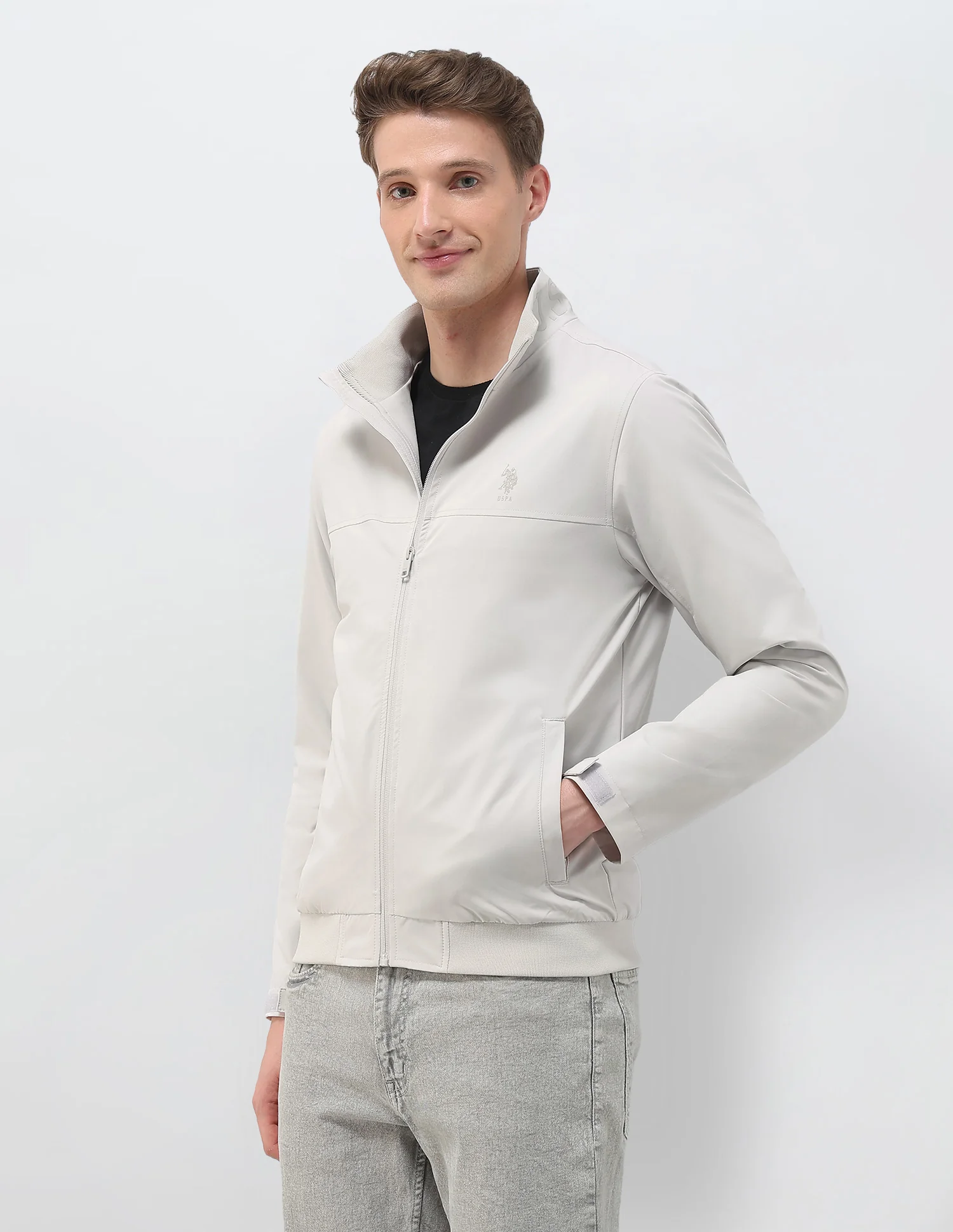 Regular Fit Solid Casual Jacket - Image 4