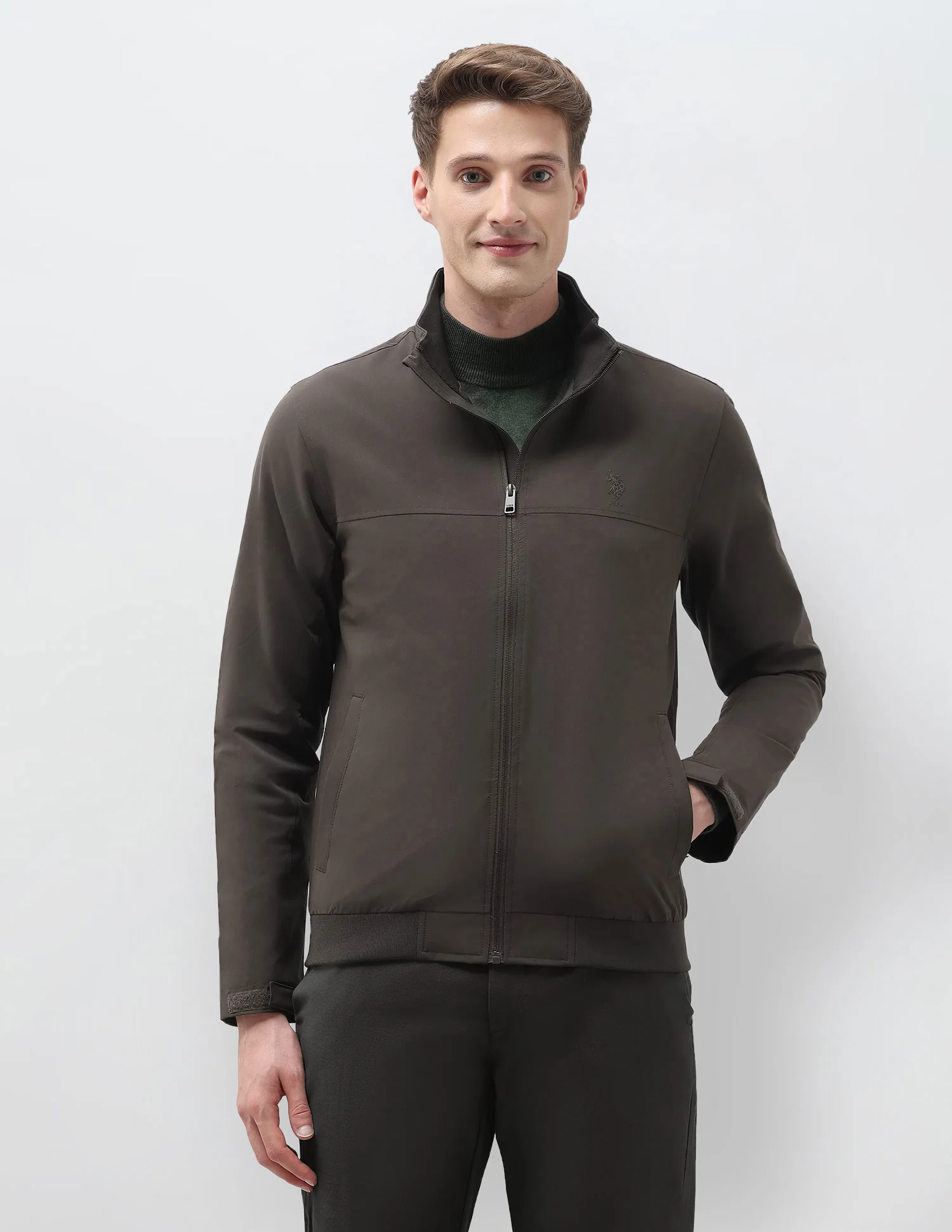 Regular Fit Solid Casual Jacket - Image 6