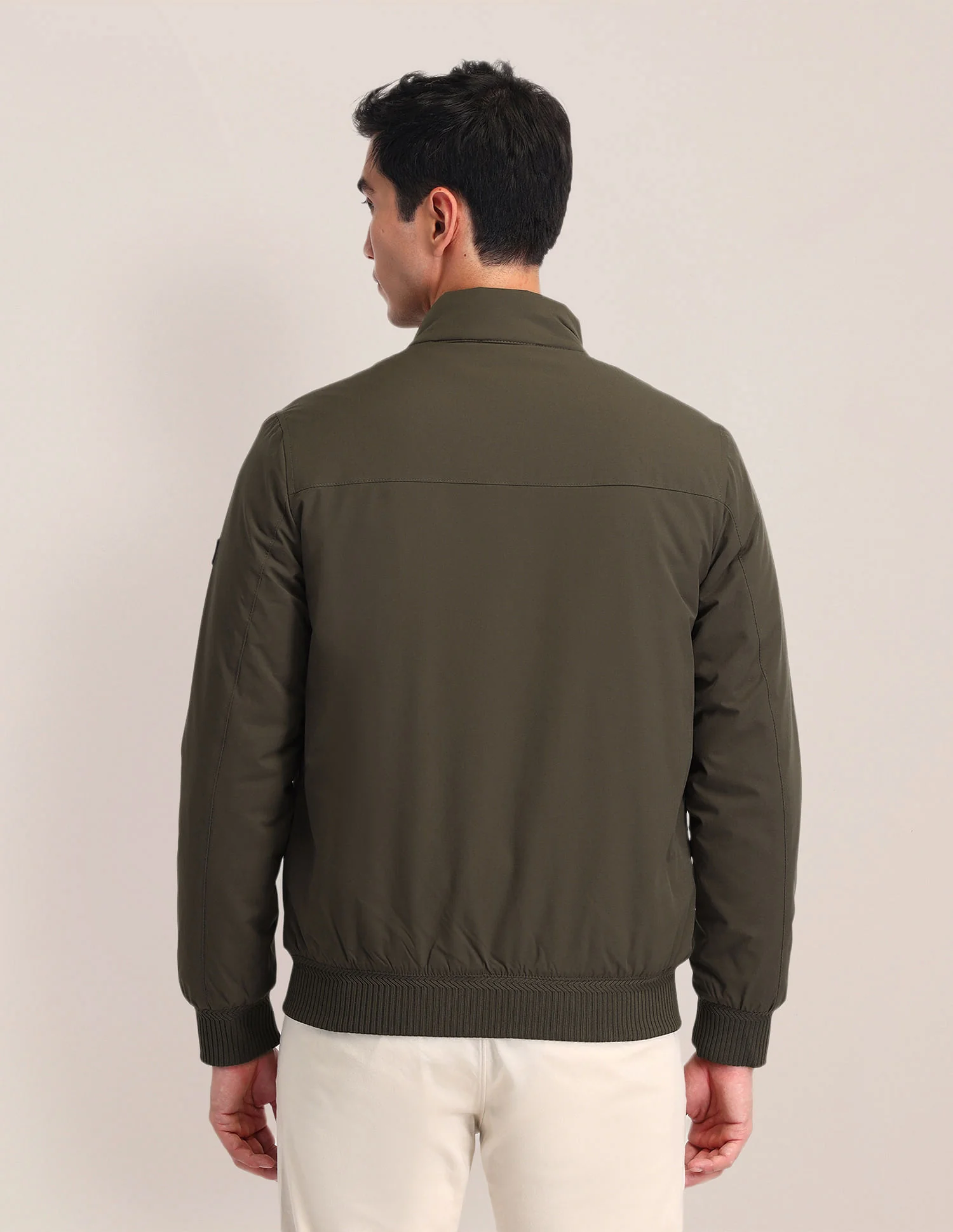 Regular Fit Solid Casual Jacket - Image 5