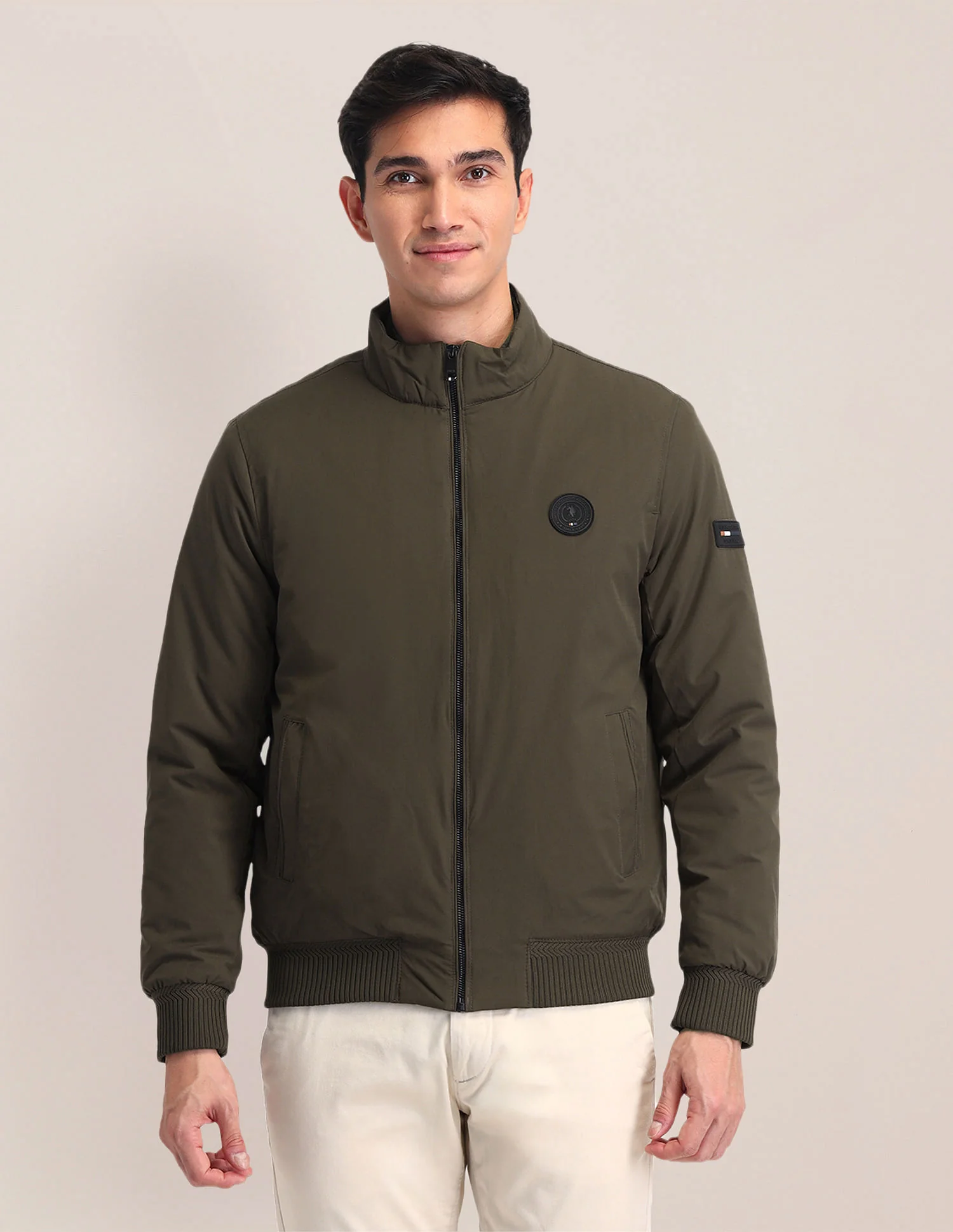 Regular Fit Solid Casual Jacket - Image 6