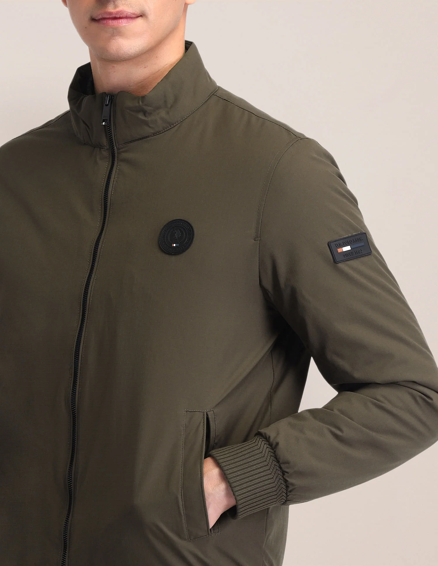 Regular Fit Solid Casual Jacket - Image 7