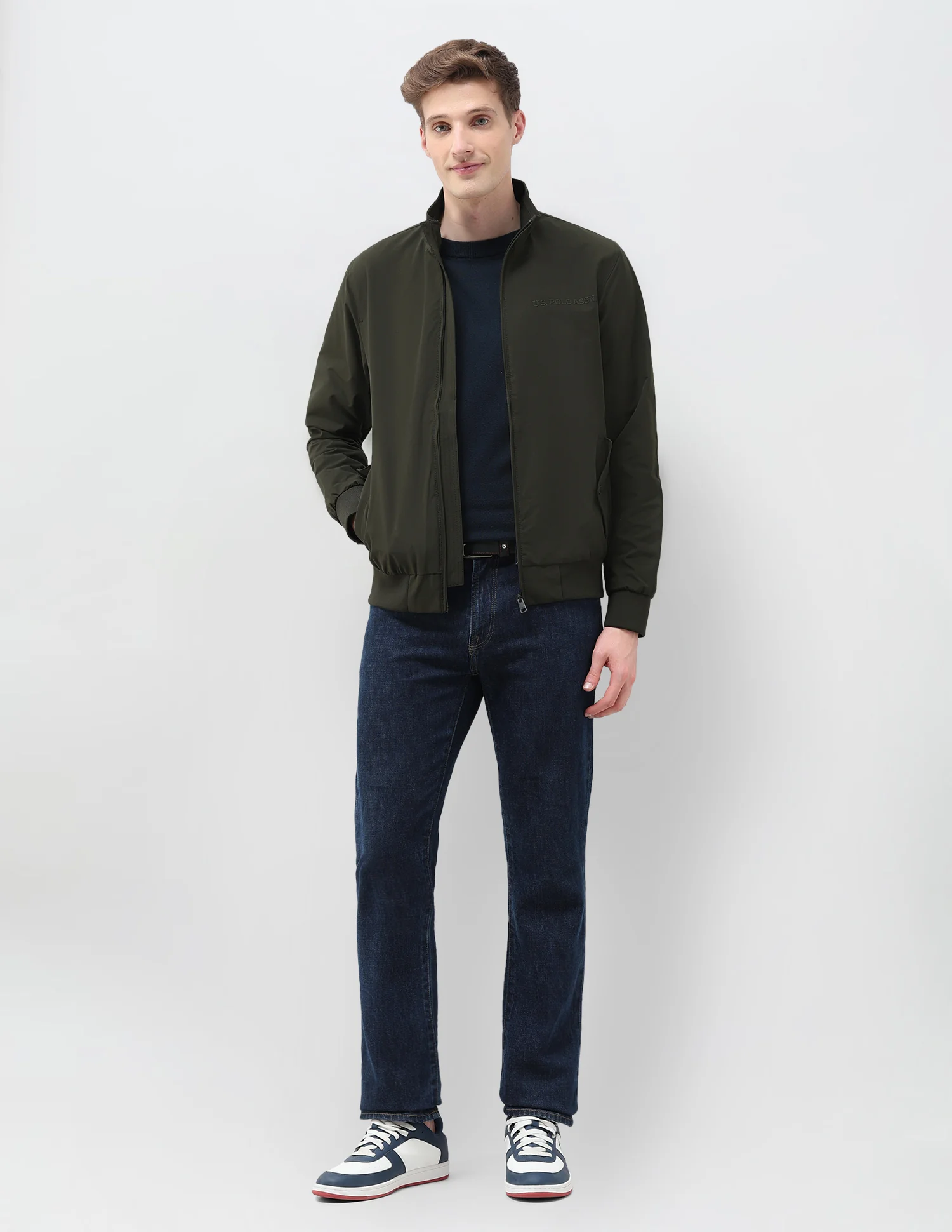 Regular Fit Solid Casual Jacket - Image 3