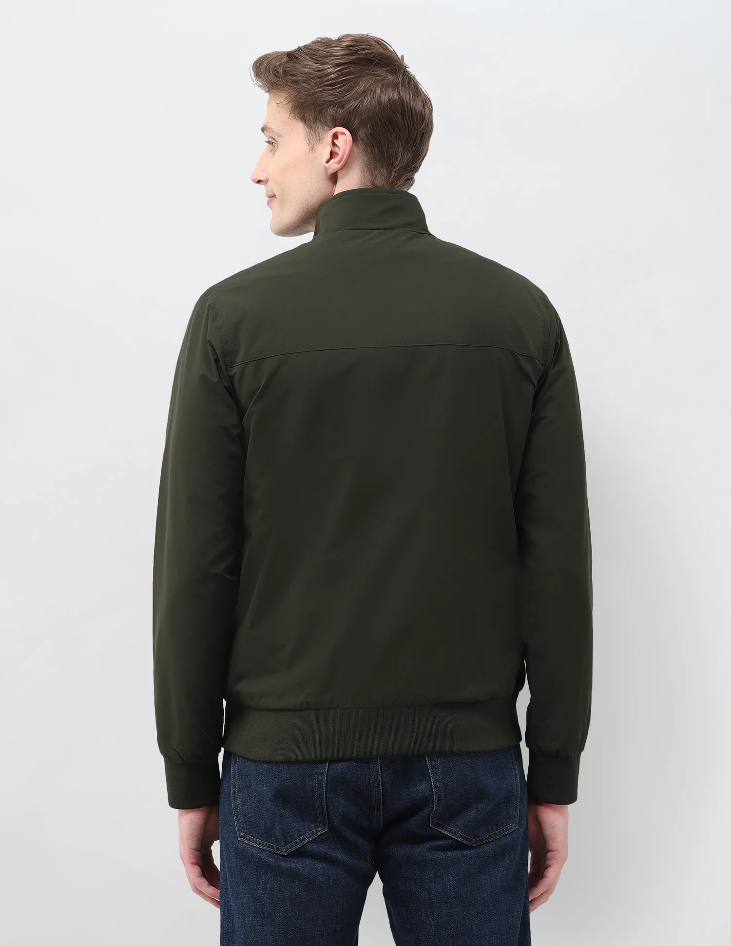 Regular Fit Solid Casual Jacket - Image 5