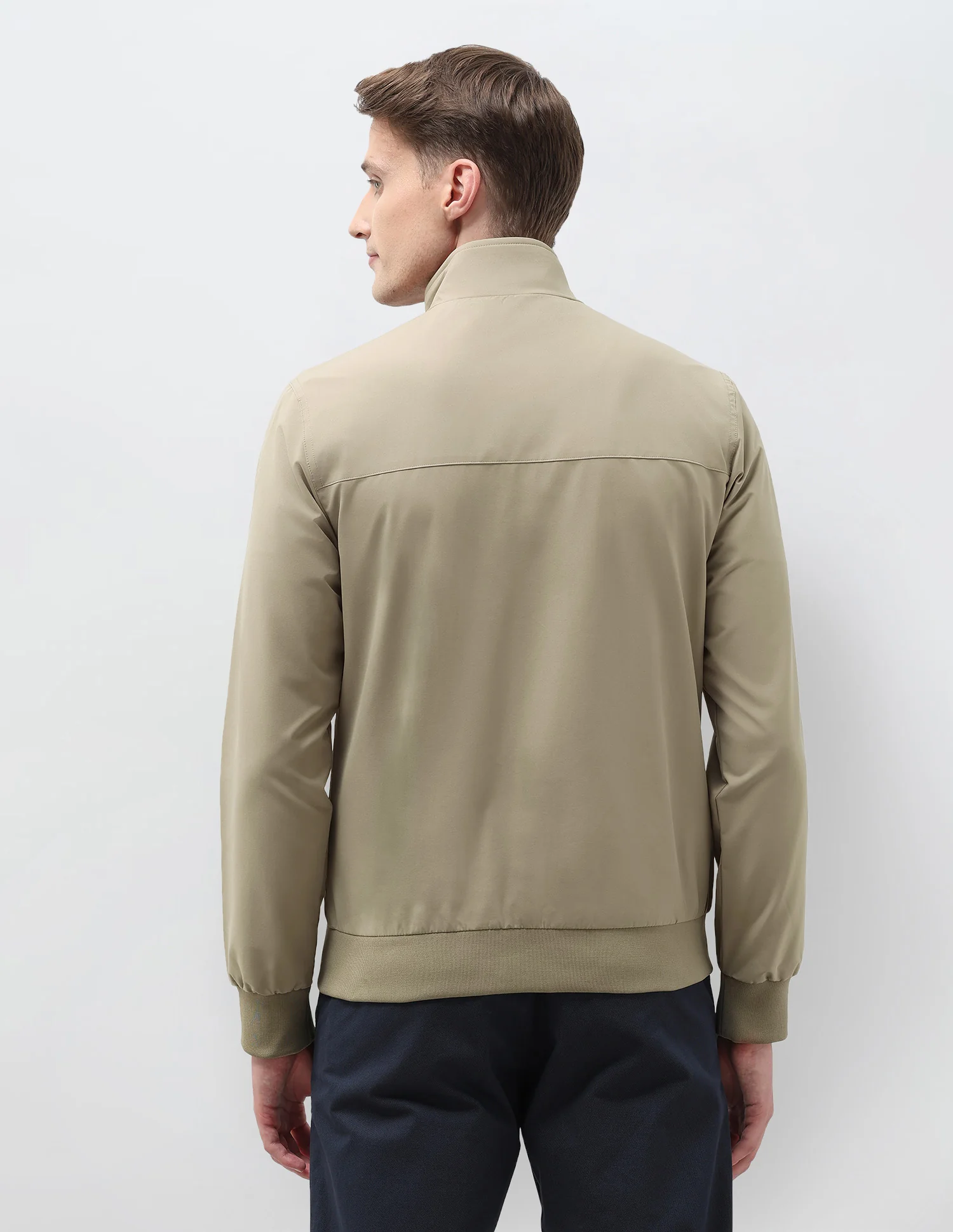 Regular Fit Solid Casual Jacket - Image 5