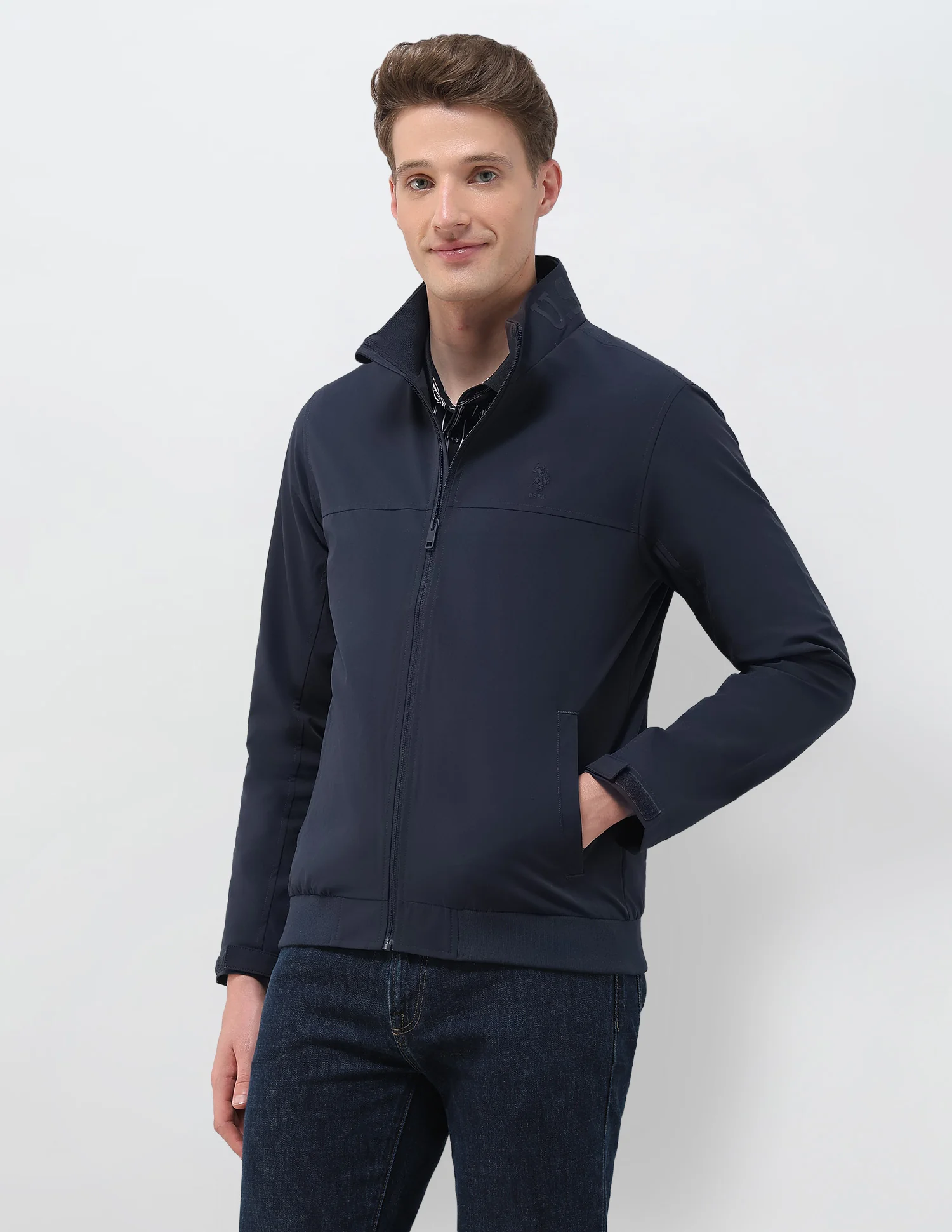 Regular Fit Solid Casual Jacket - Image 4