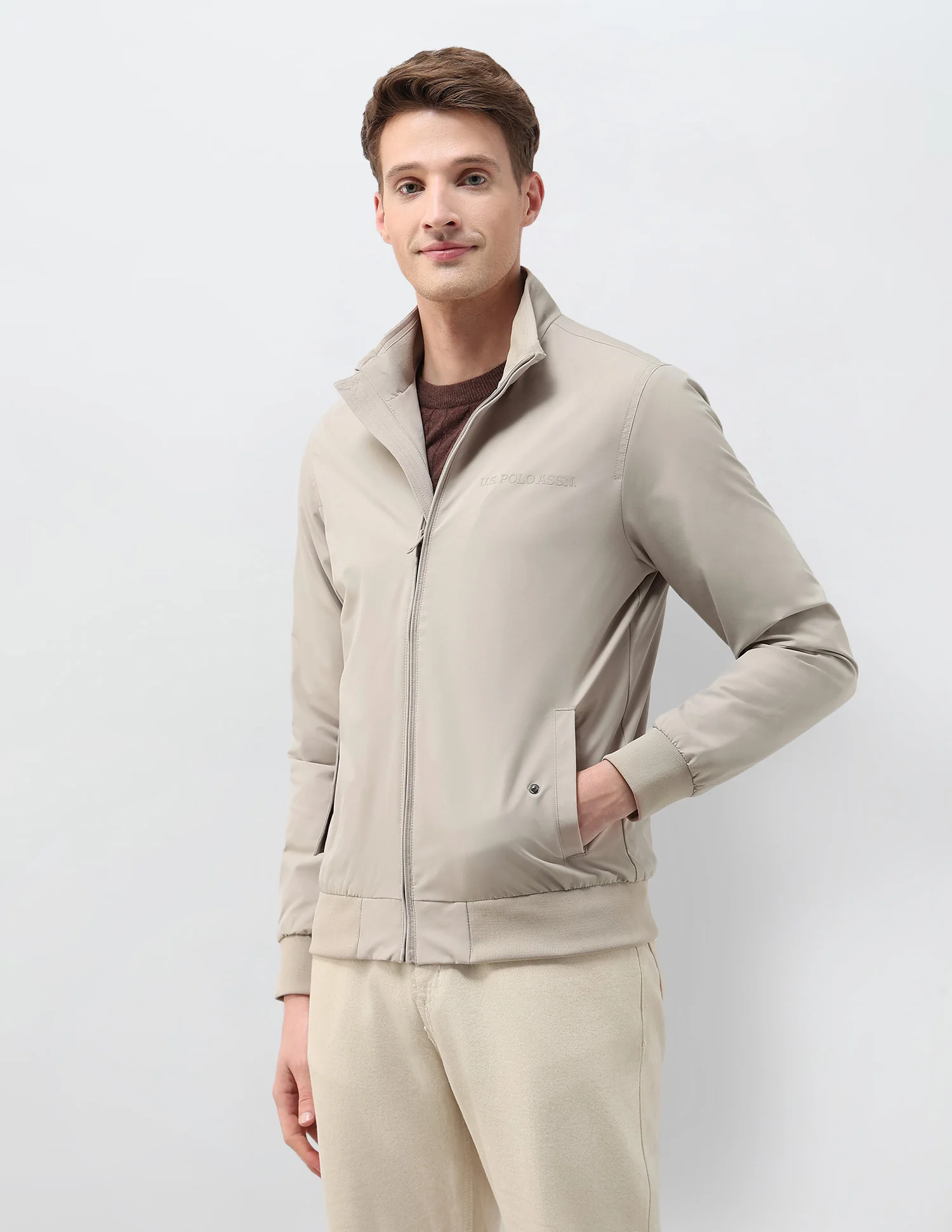 Regular Fit Solid Casual Jacket - Image 4