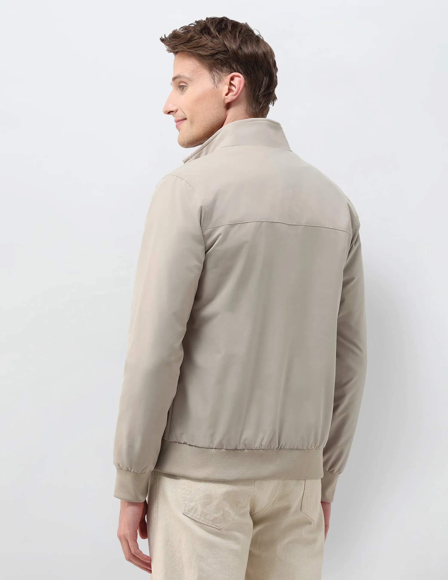 Regular Fit Solid Casual Jacket - Image 5