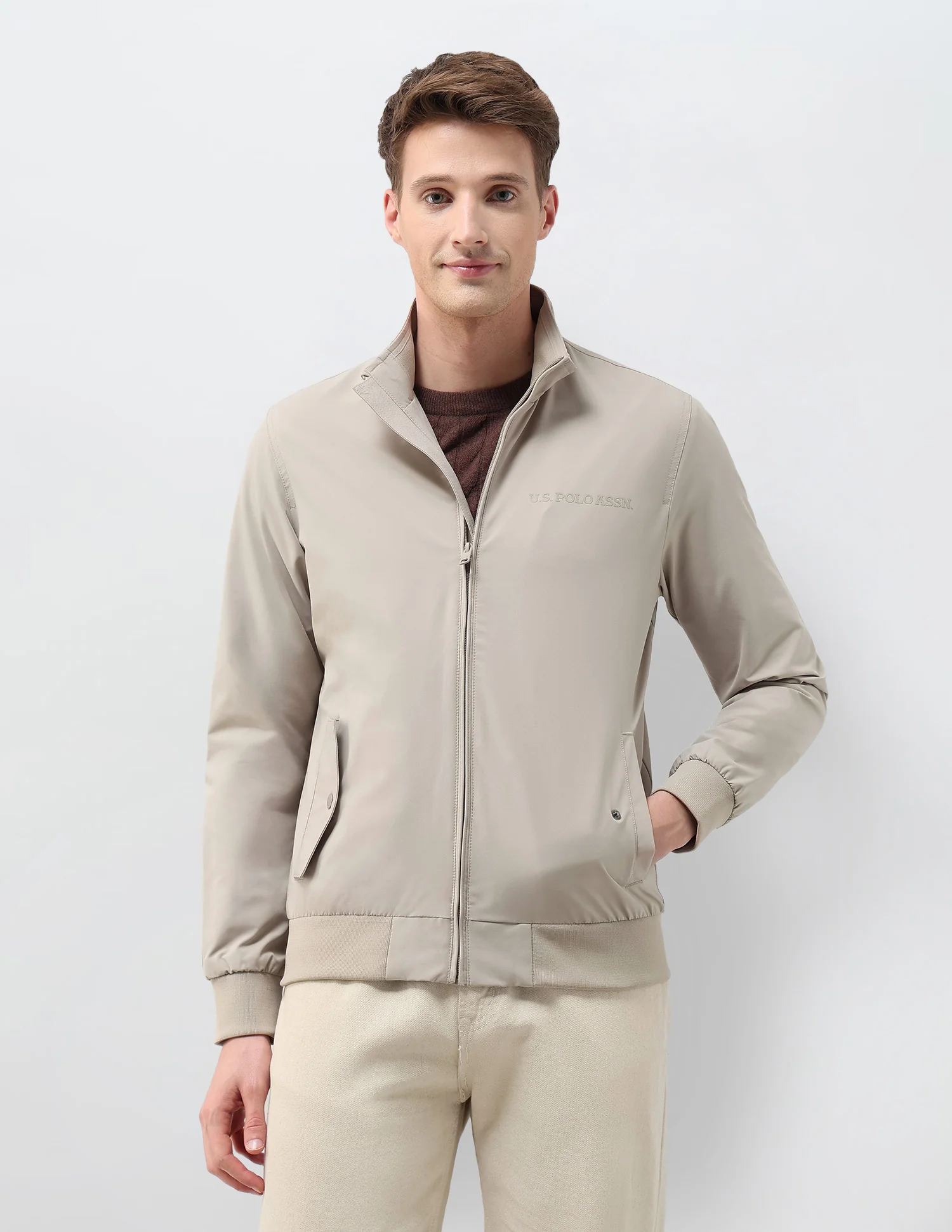 Regular Fit Solid Casual Jacket - Image 6