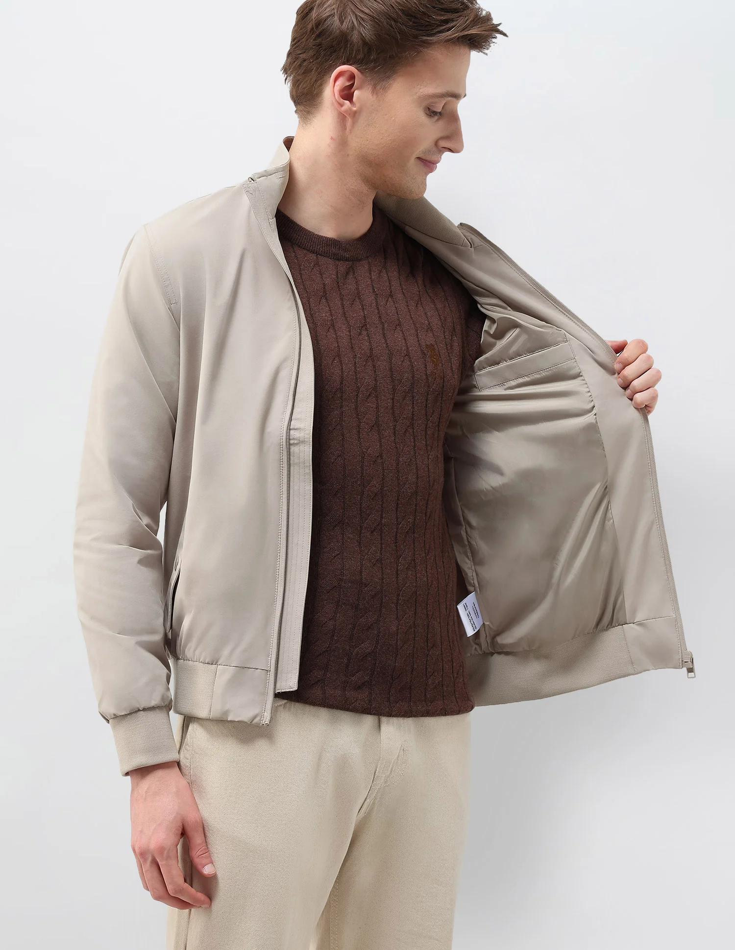 Regular Fit Solid Casual Jacket - Image 8
