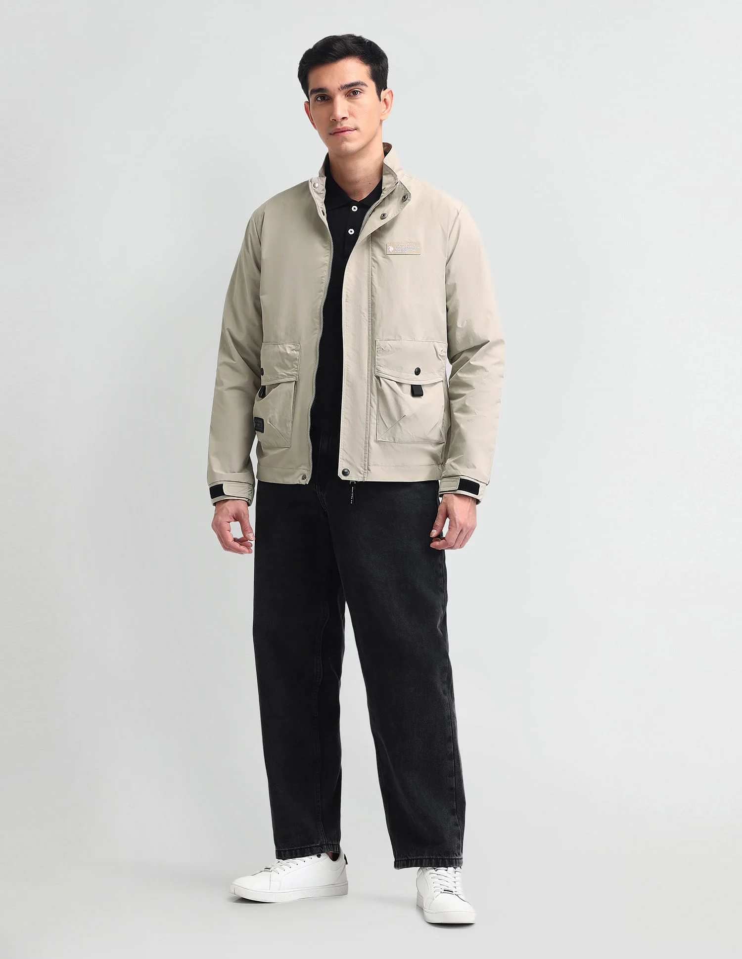 Regular Fit Solid Casual Jacket - Image 3