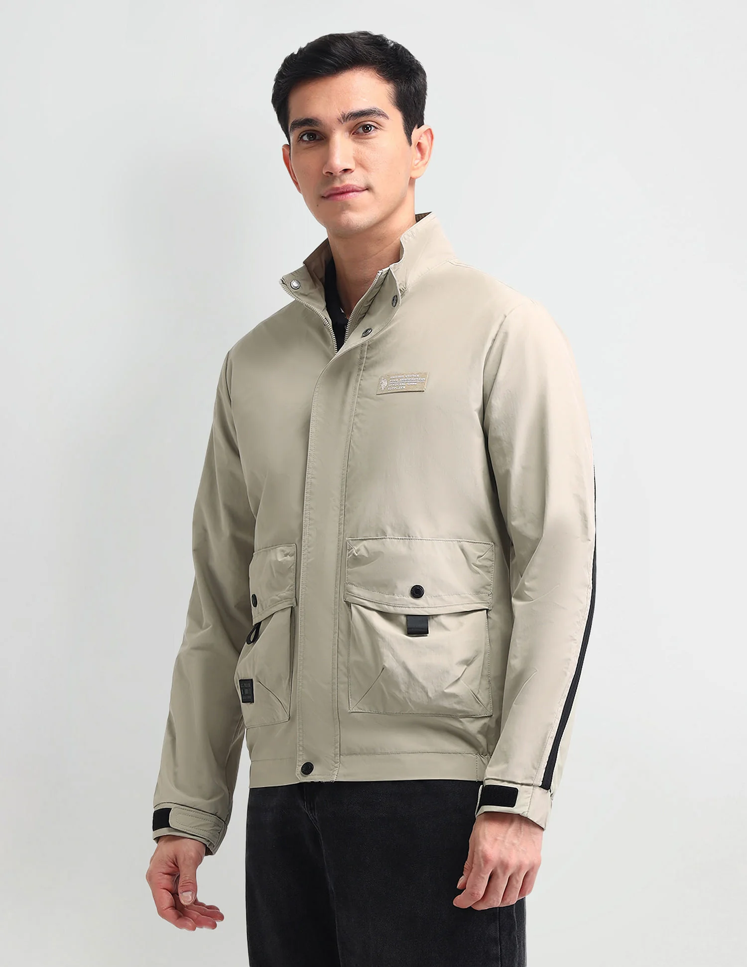 Regular Fit Solid Casual Jacket - Image 4