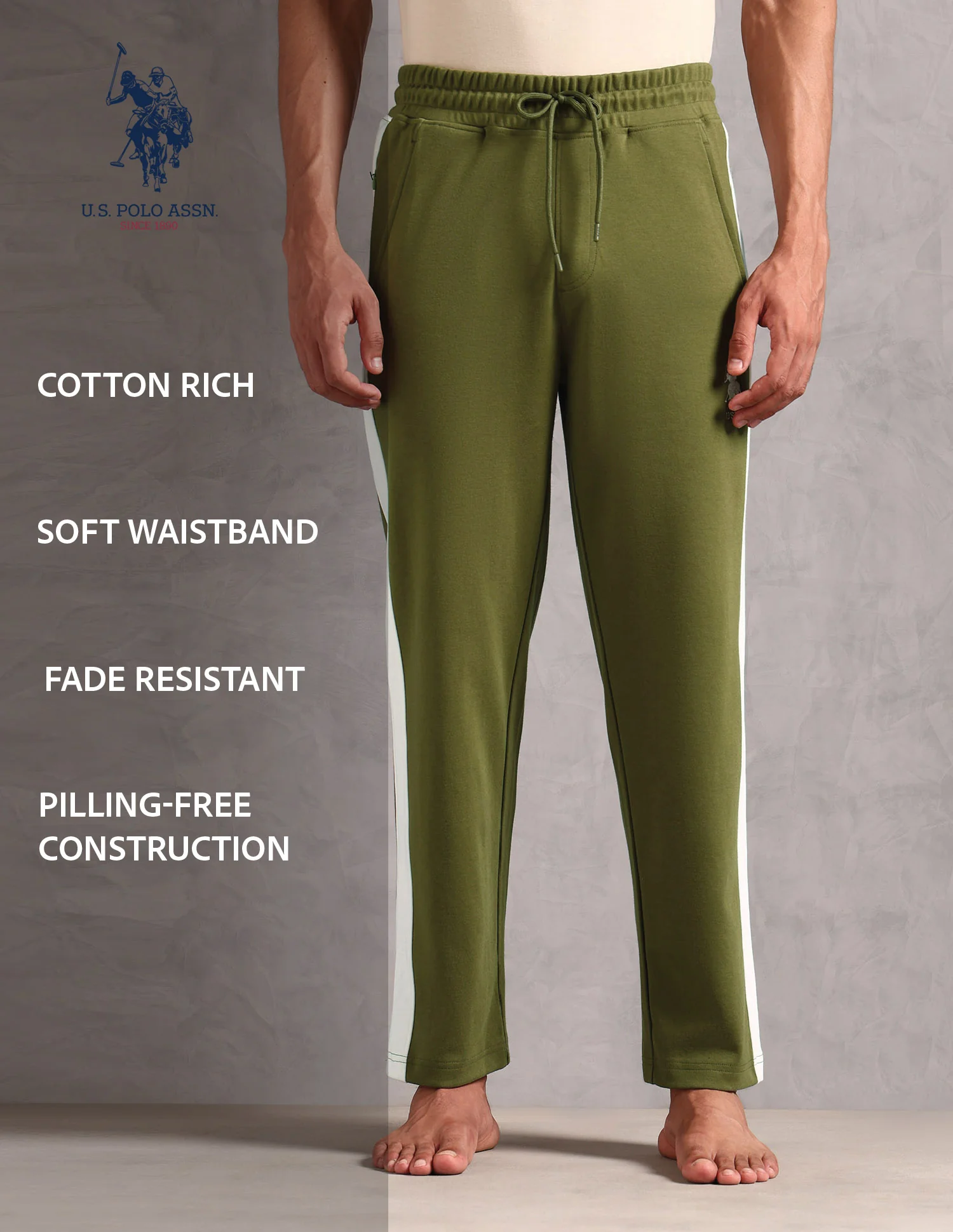 Regular Fit Solid Cotton OR004 Lounge Pants - Pack Of 1 - Image 11