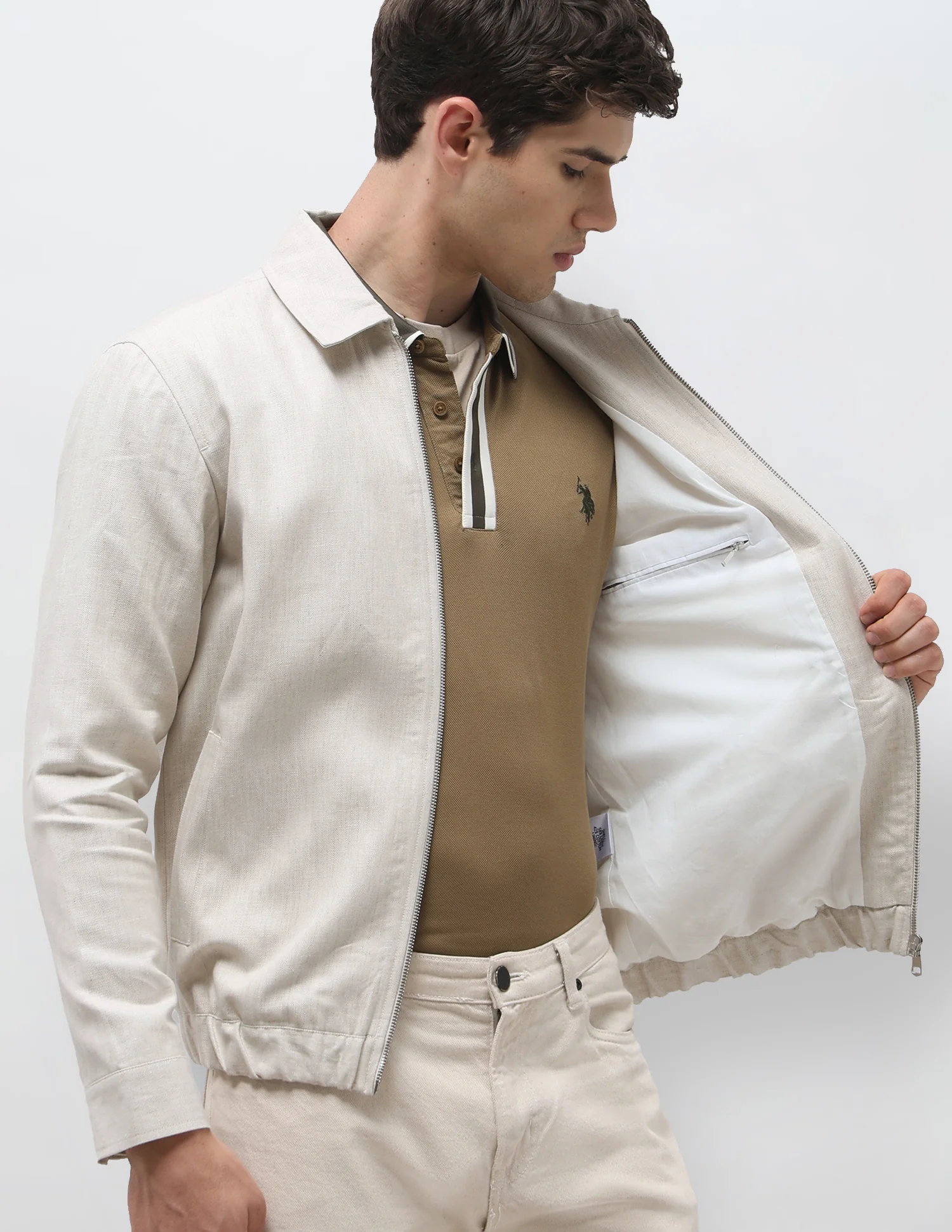 Regular Fit Solid Jacket - Image 8