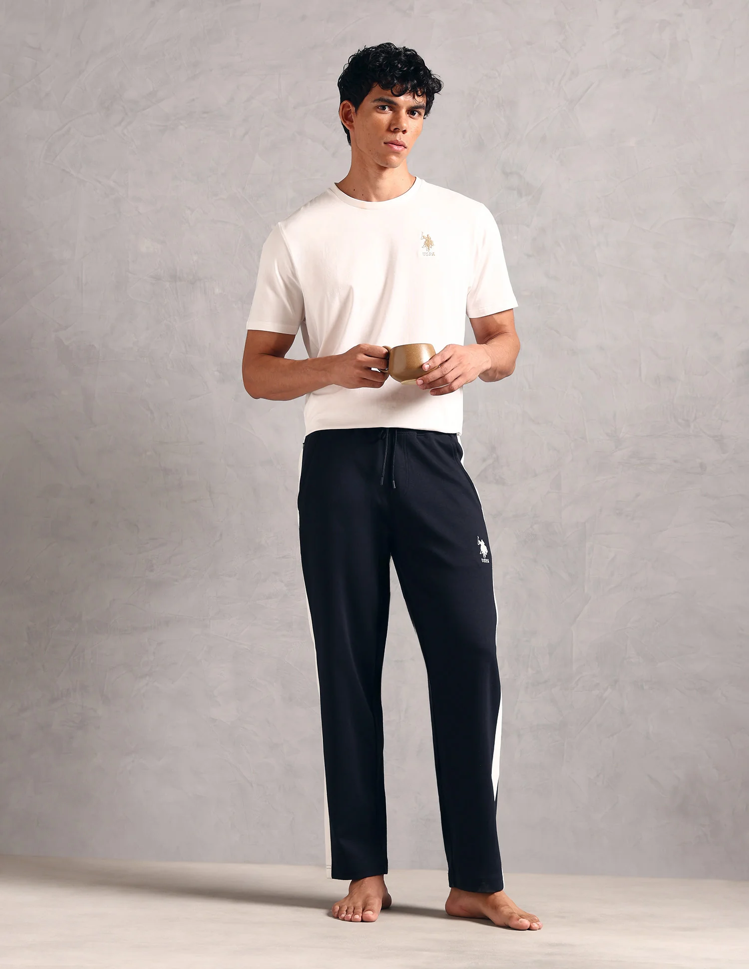 Regular Fit Solid OR004 Lounge Pants - Pack Of 1 - Image 3