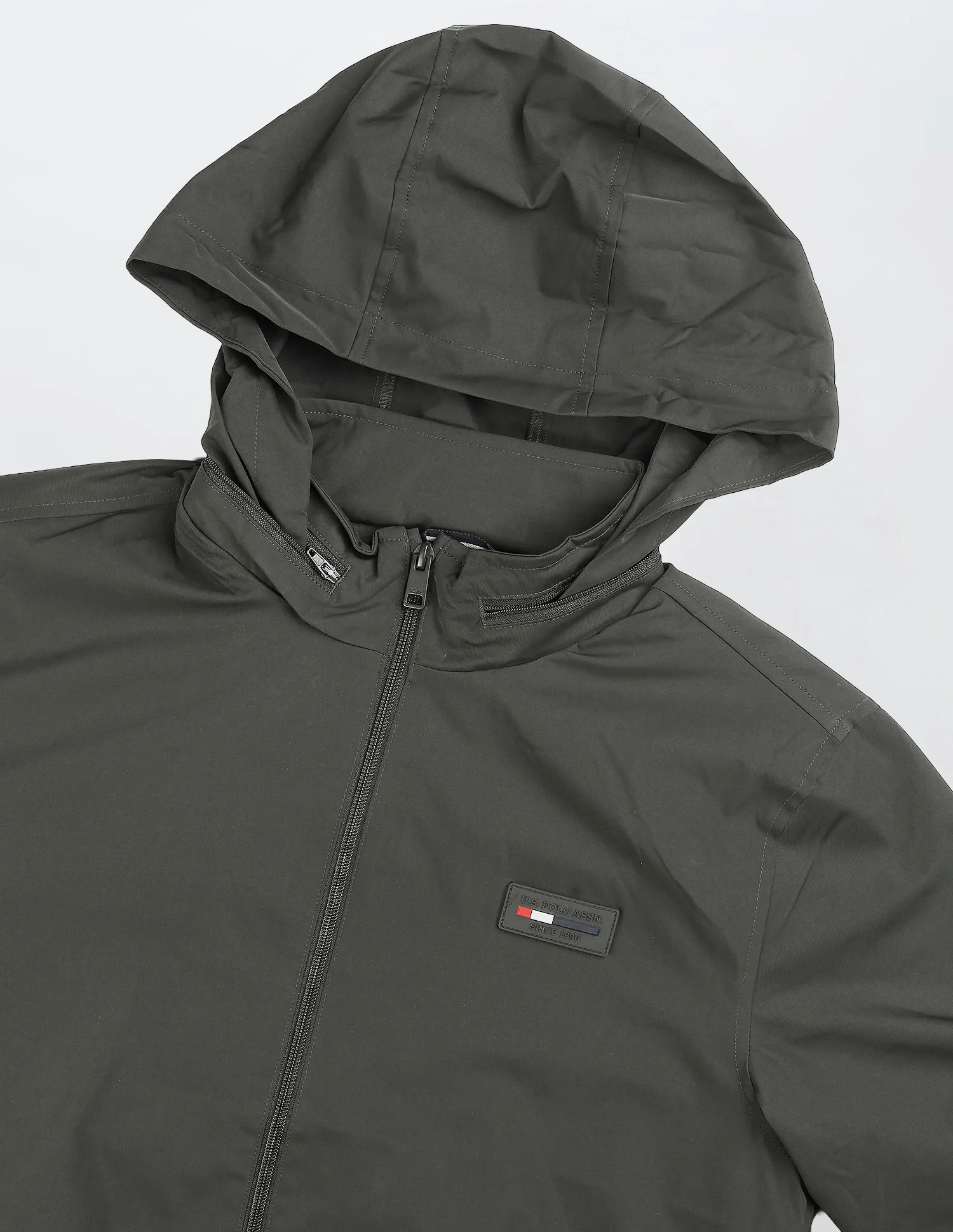 Regular Fit Solid Packable Hood Jacket - Image 2