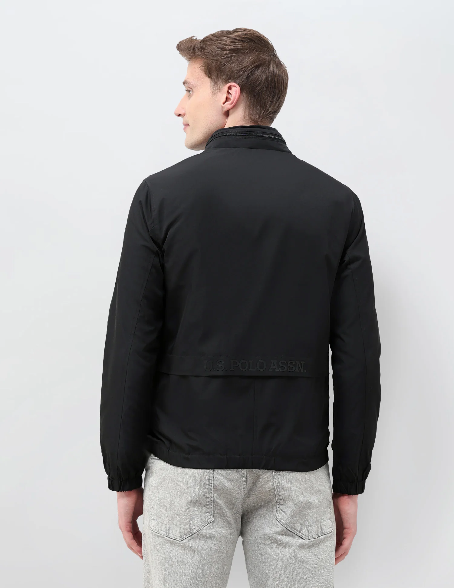Regular Fit Solid Packable Hood Jacket - Image 5
