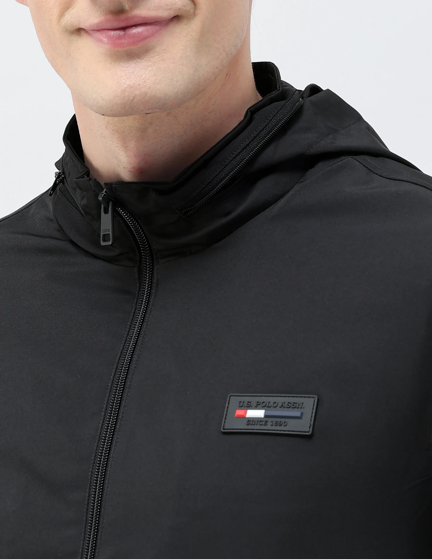 Regular Fit Solid Packable Hood Jacket - Image 7