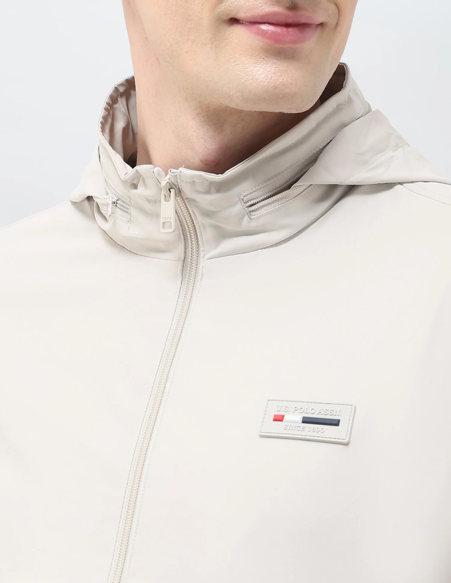 Regular Fit Solid Packable Hood Jacket - Image 7