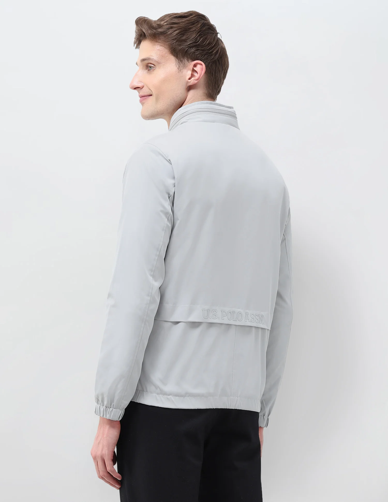 Regular Fit Solid Packable Hood Jacket - Image 5