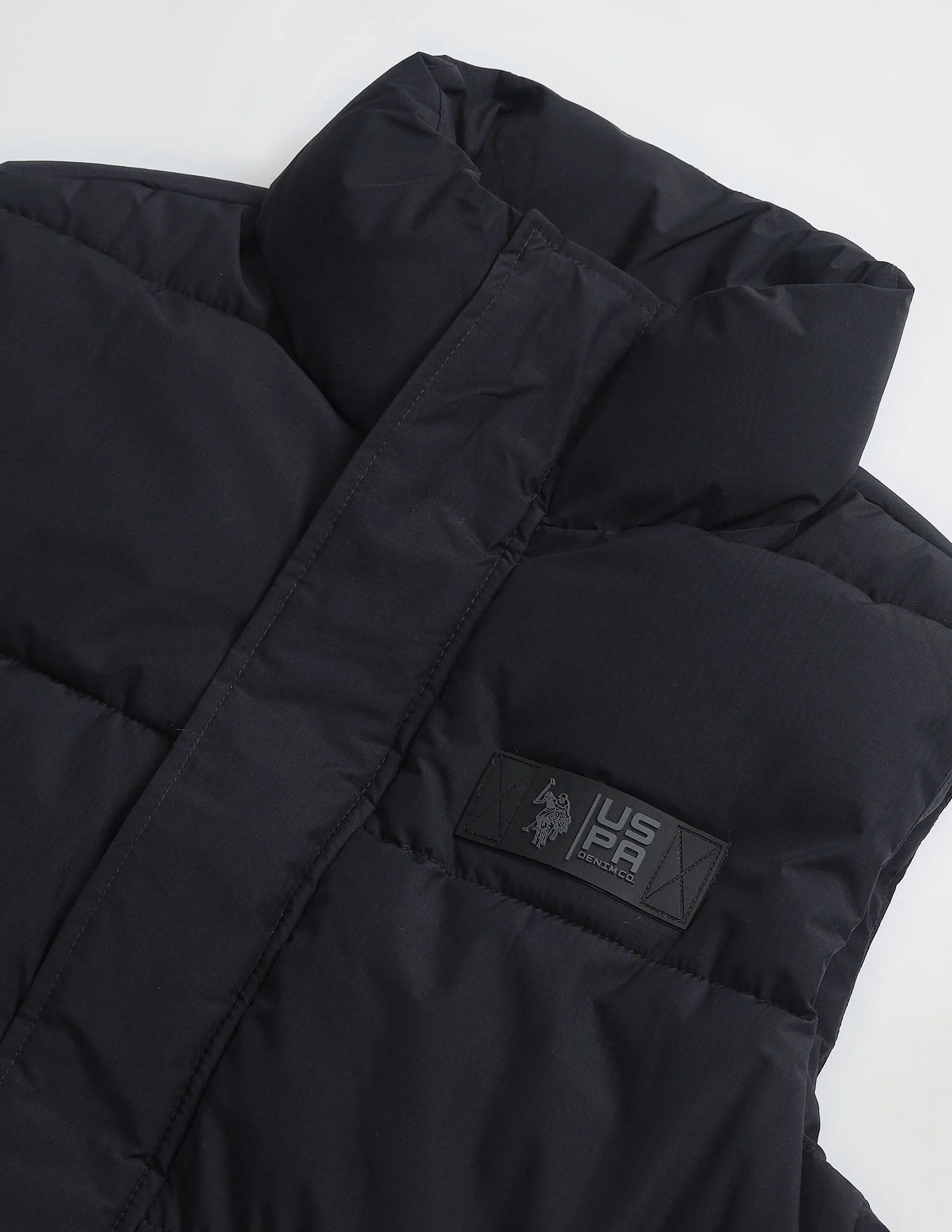 Regular Fit Solid Padded Jacket - Image 2