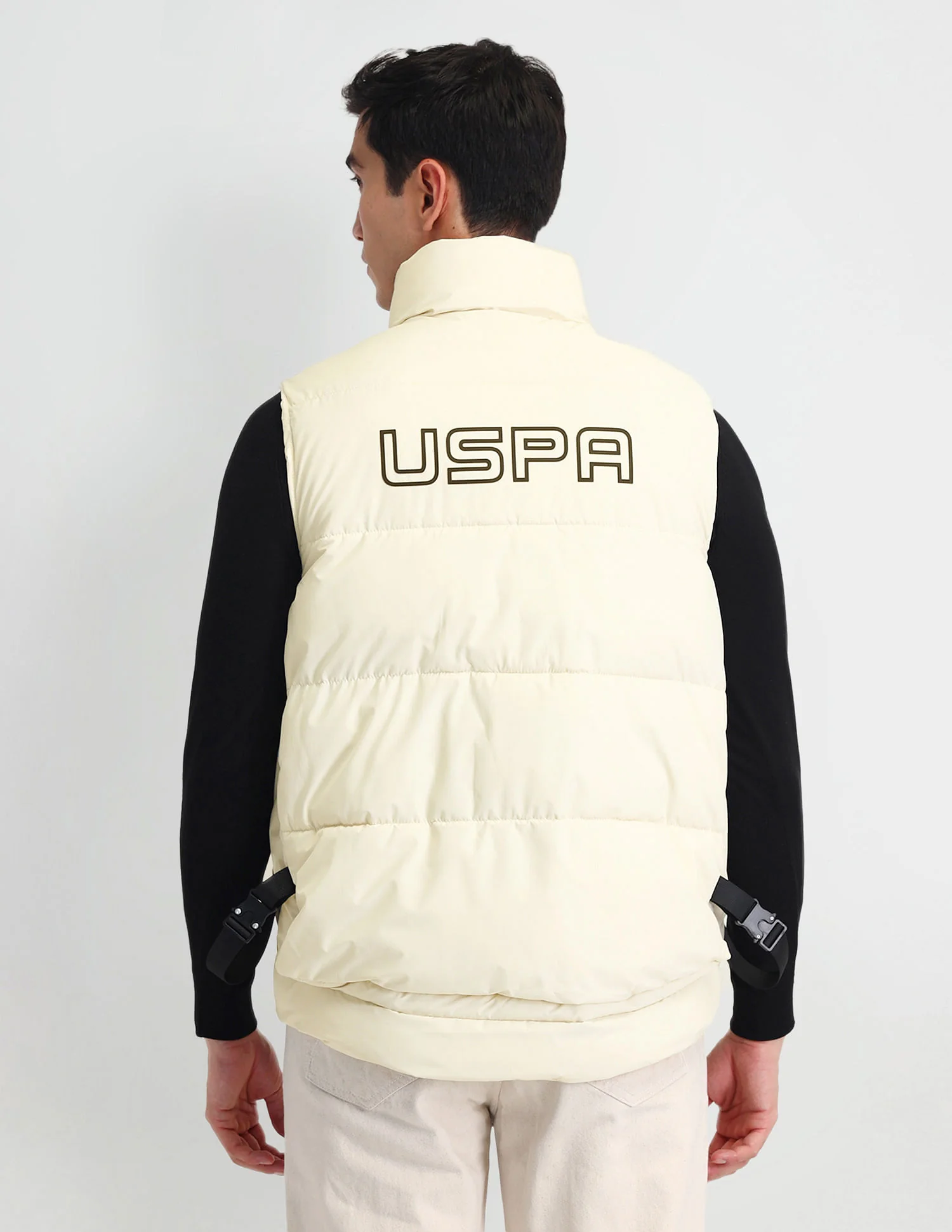 Regular Fit Solid Padded Jacket - Image 5