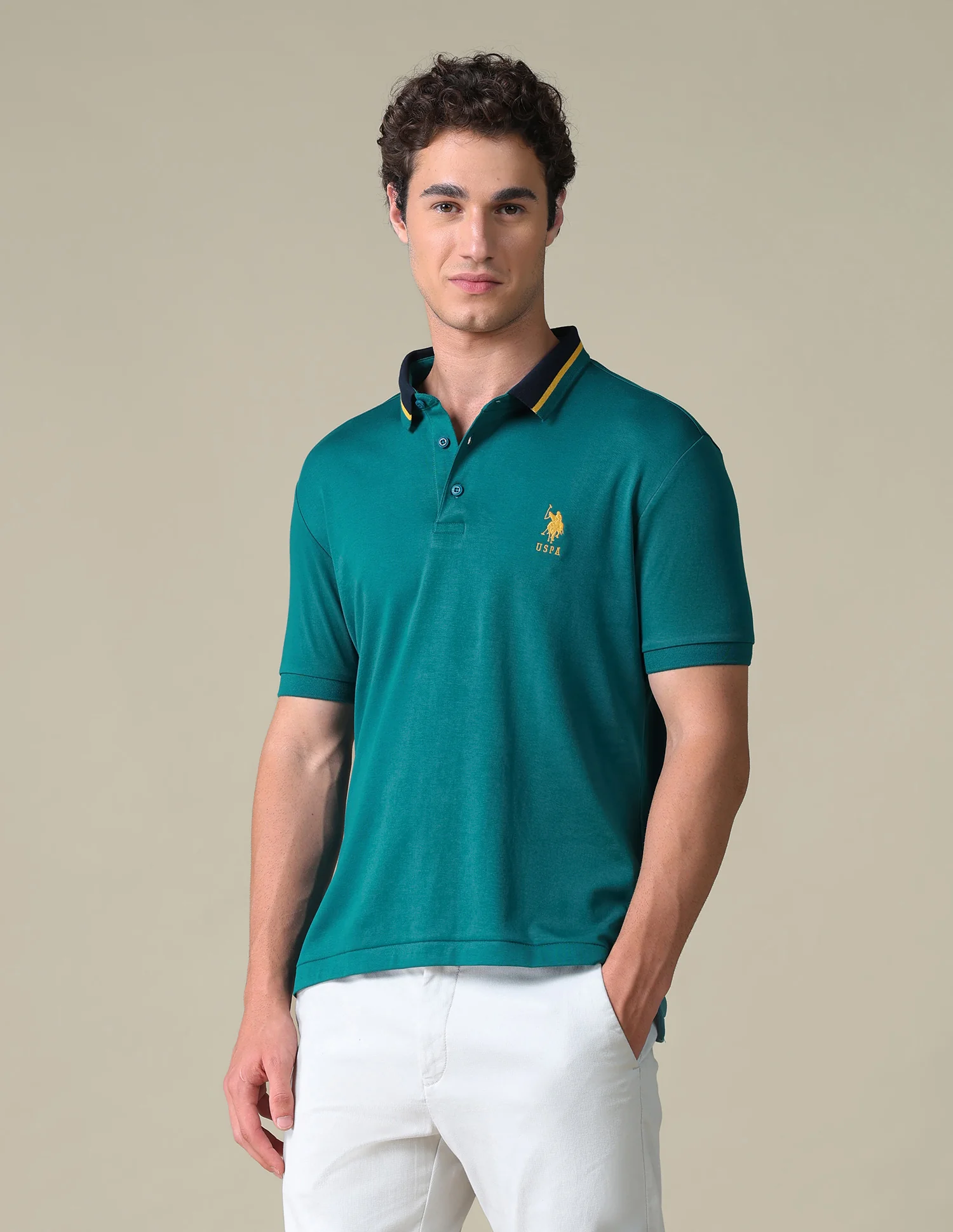Regular Fit Solid Polo Shirt - Image 4