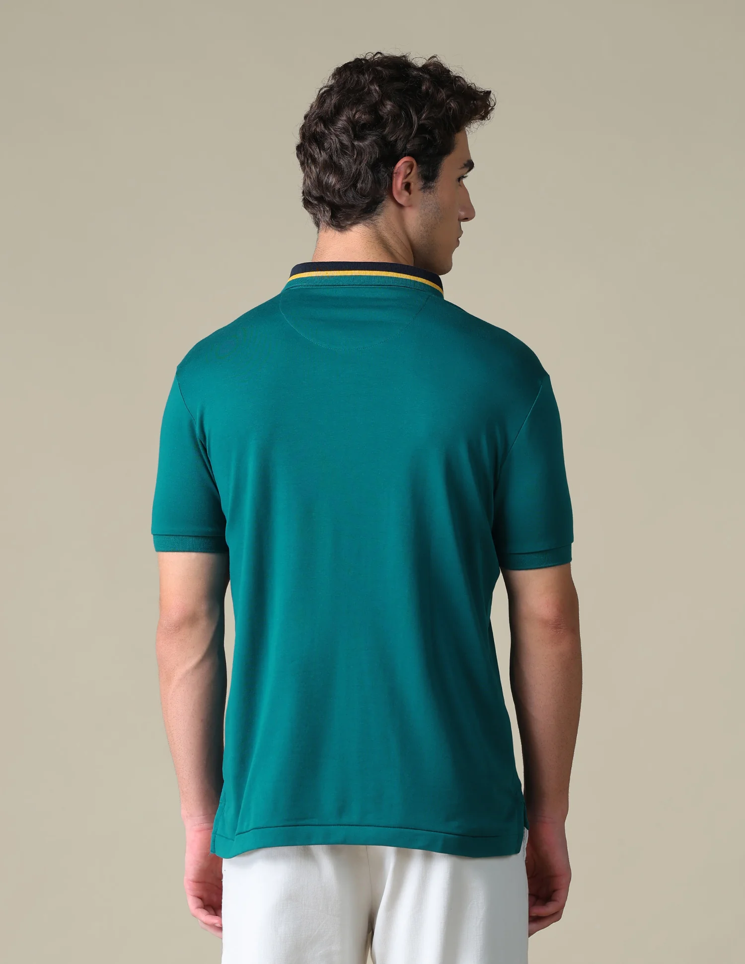 Regular Fit Solid Polo Shirt - Image 5