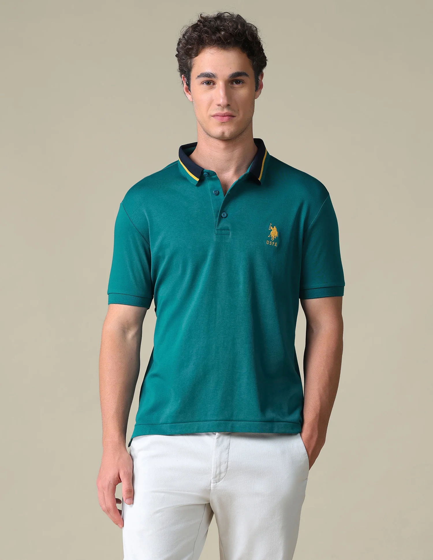 Regular Fit Solid Polo Shirt - Image 6