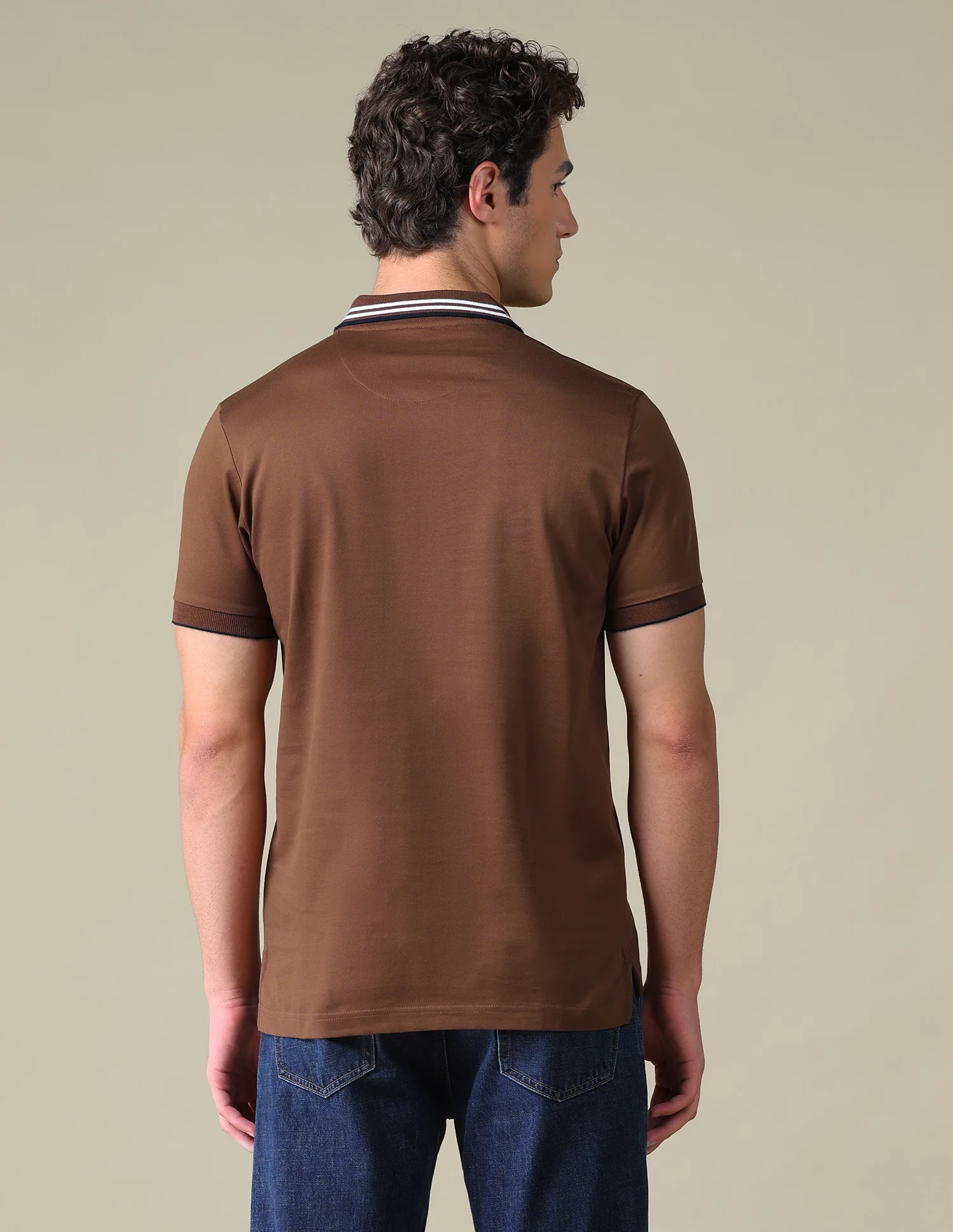 Regular Fit Solid Polo Shirt - Image 5