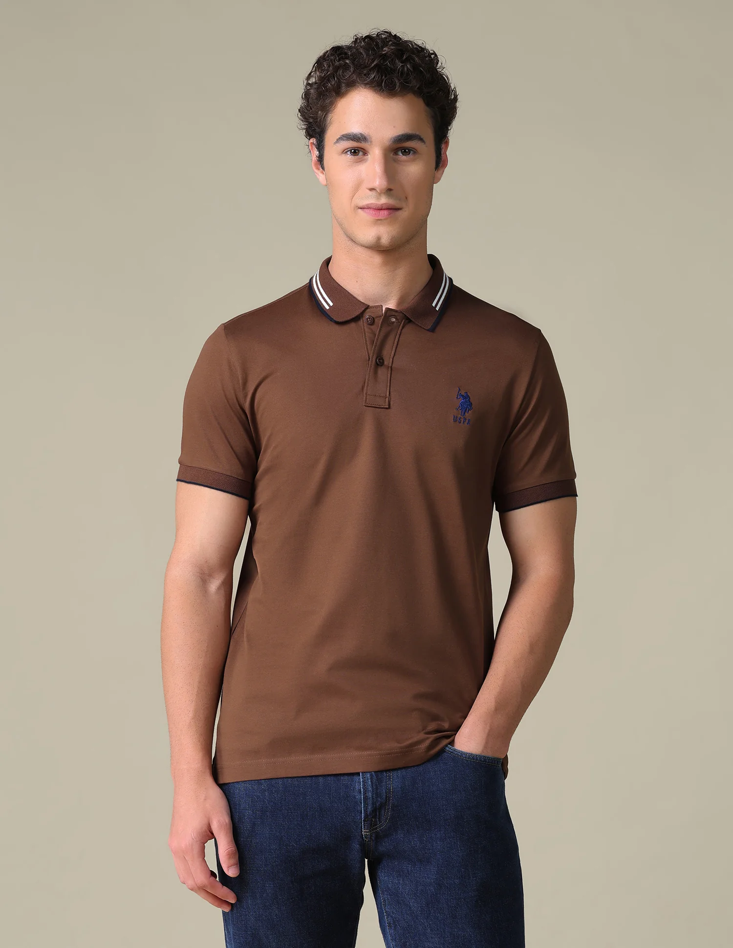 Regular Fit Solid Polo Shirt - Image 6