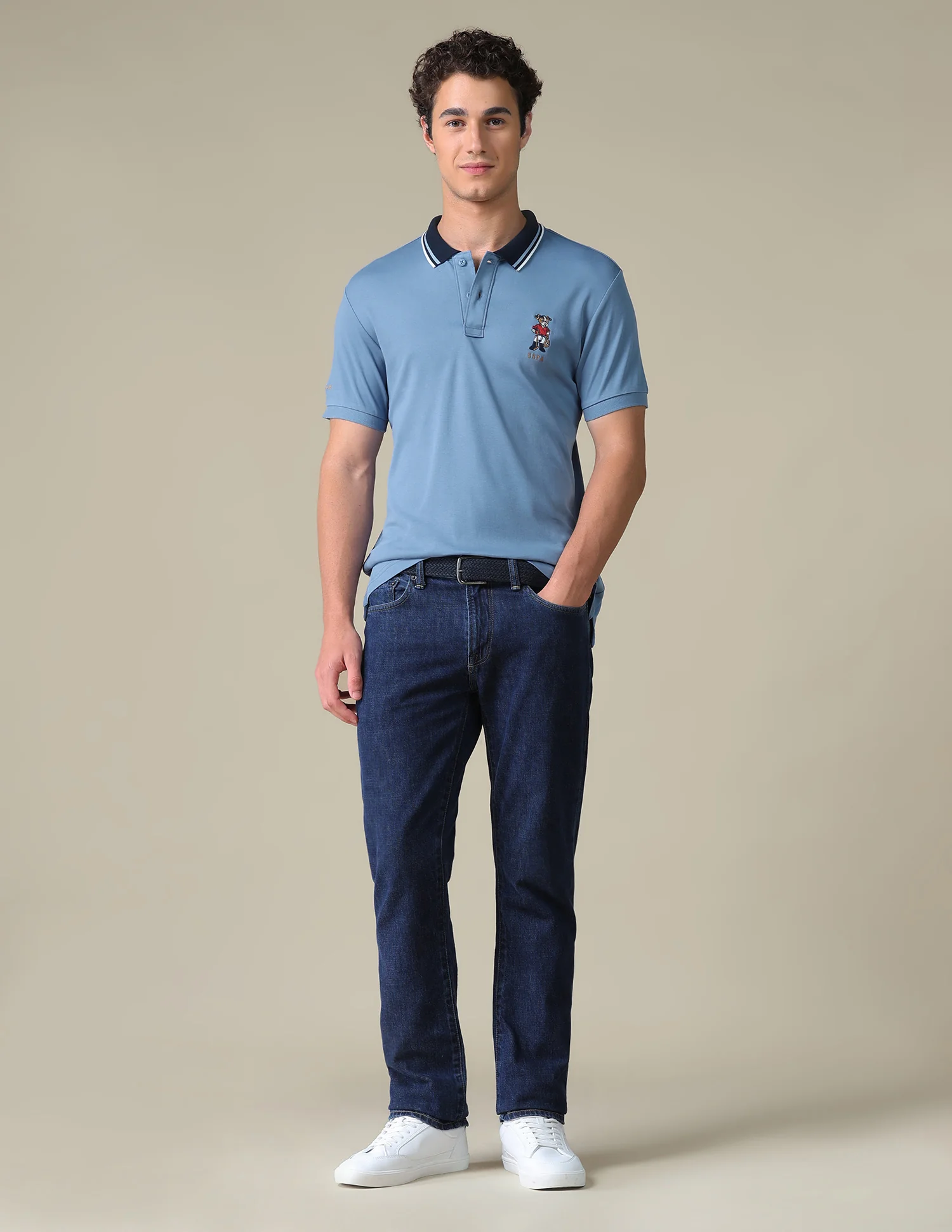 Regular Fit Solid Polo Shirt - Image 3