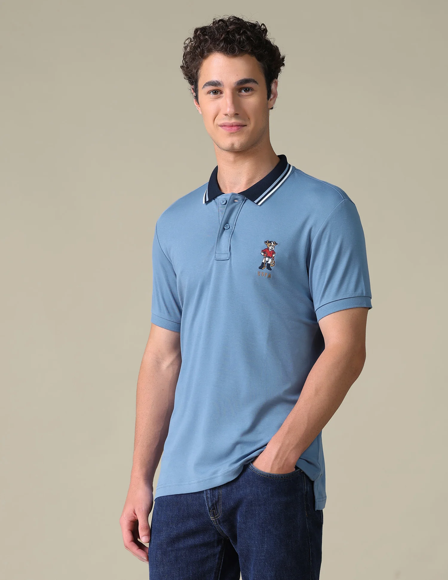 Regular Fit Solid Polo Shirt - Image 4