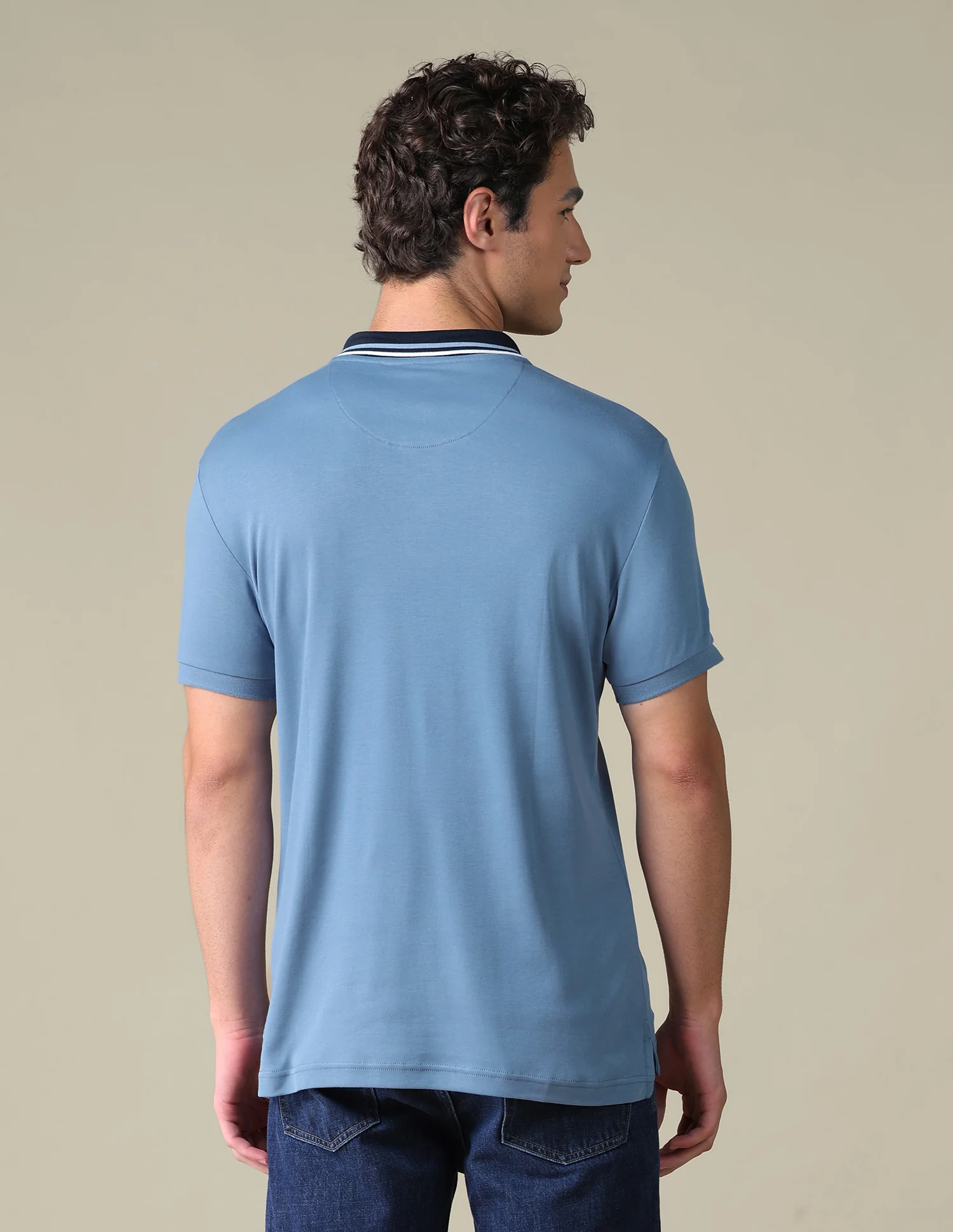 Regular Fit Solid Polo Shirt - Image 5