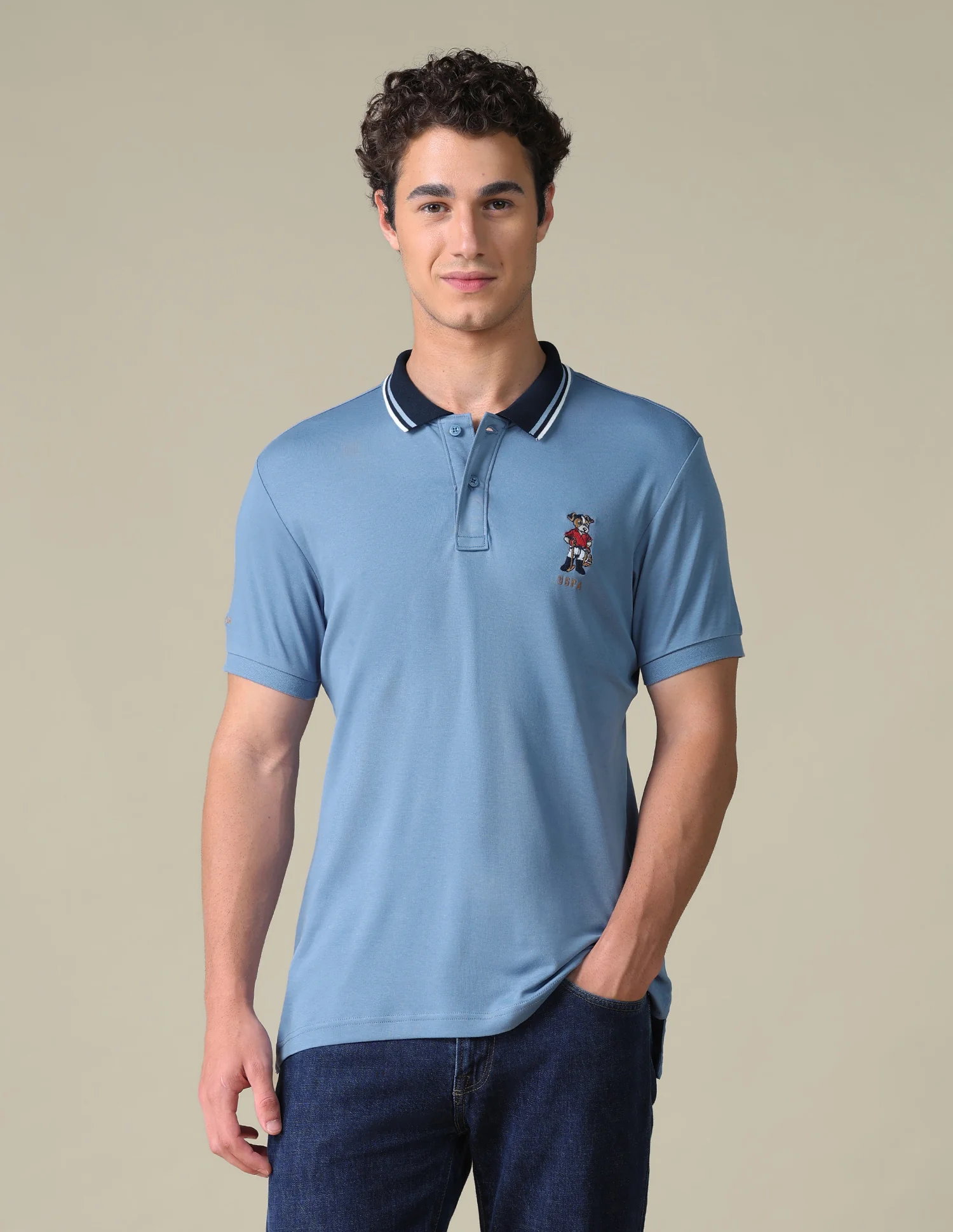 Regular Fit Solid Polo Shirt - Image 6