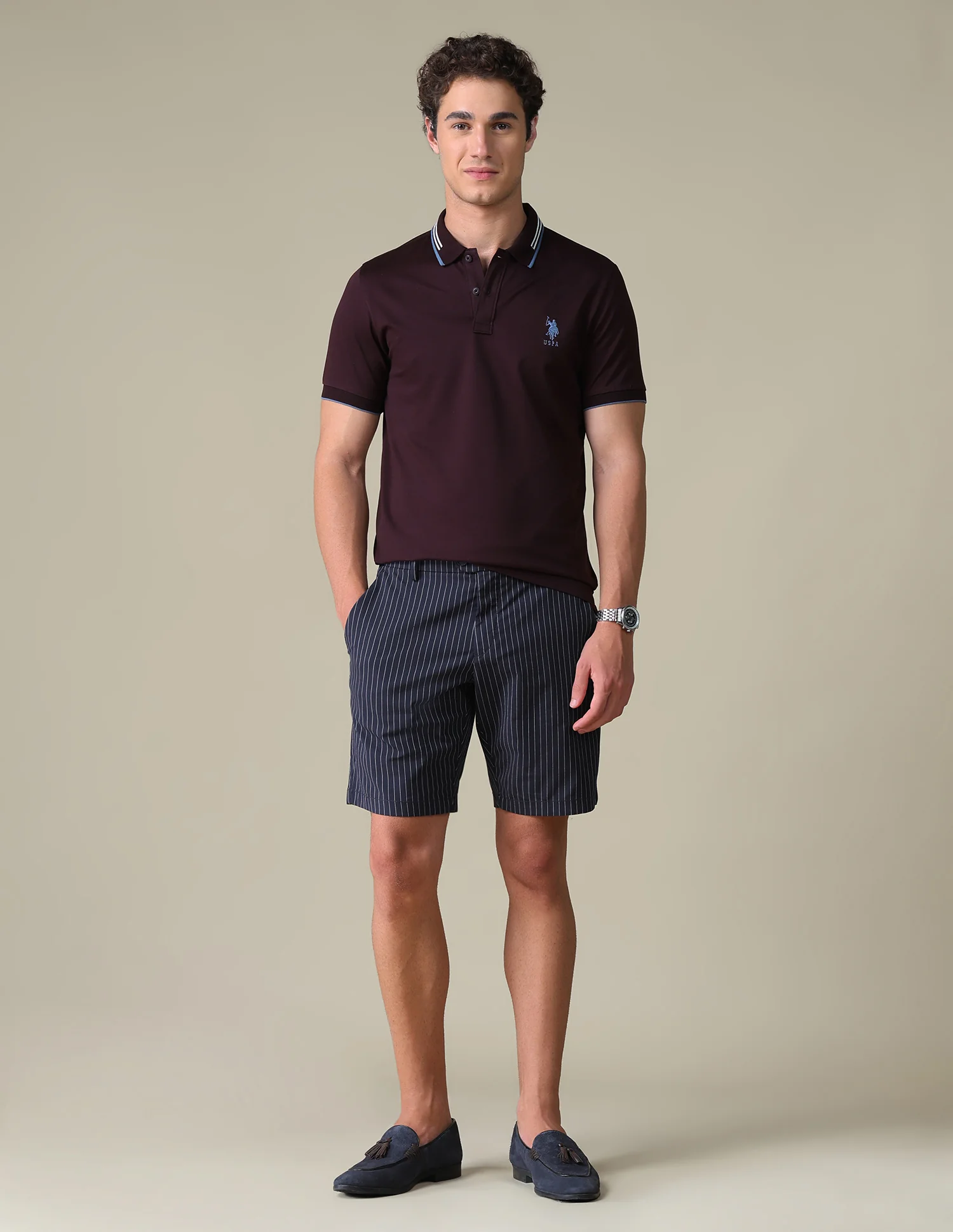 Regular Fit Solid Polo Shirt - Image 3