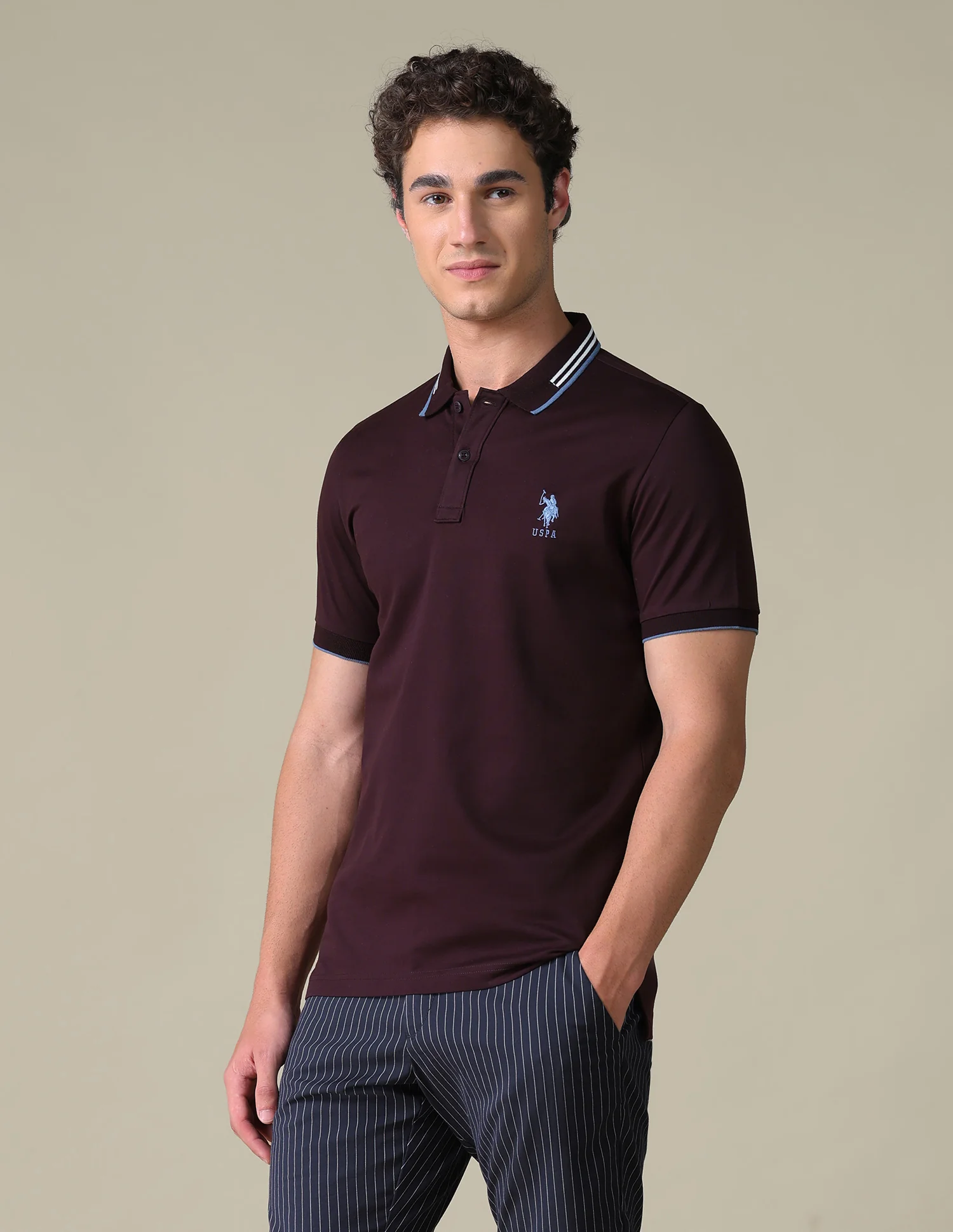 Regular Fit Solid Polo Shirt - Image 4