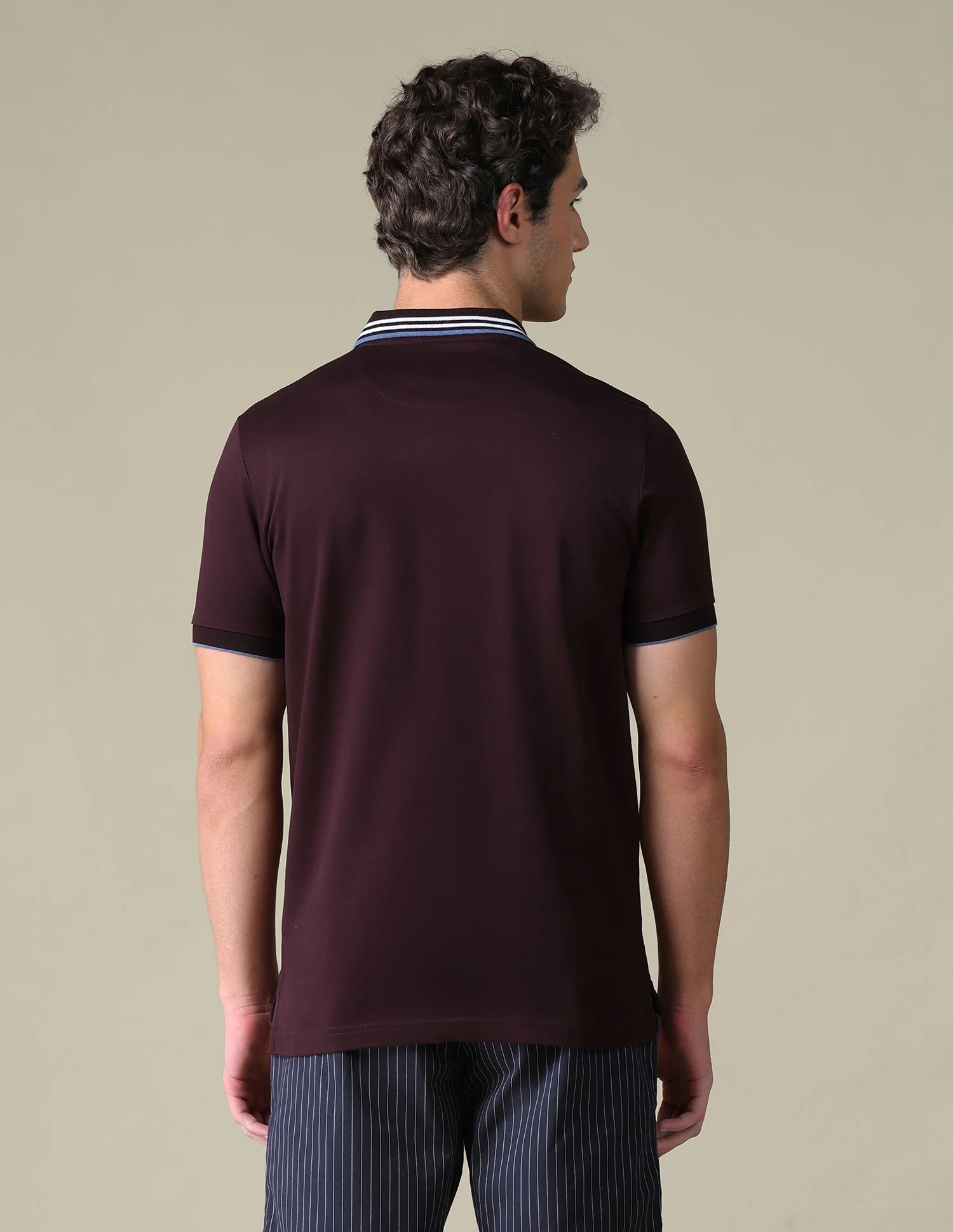 Regular Fit Solid Polo Shirt - Image 5