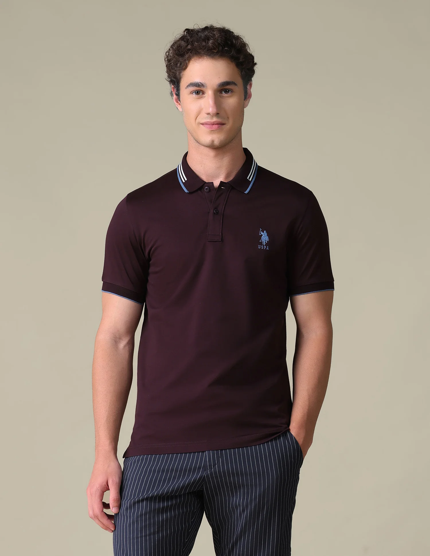 Regular Fit Solid Polo Shirt - Image 6