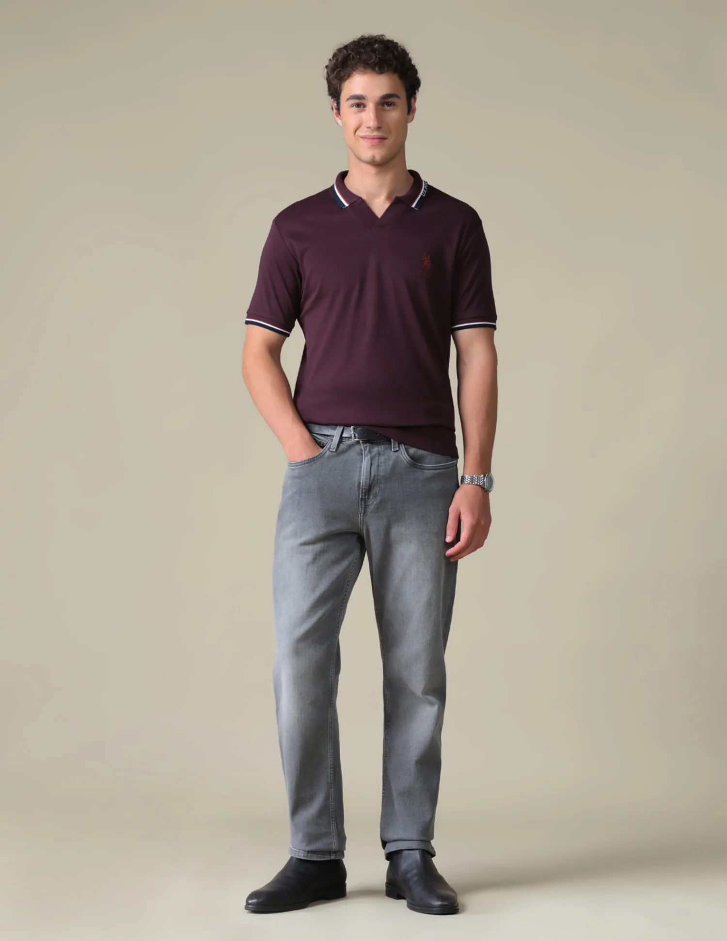 Regular Fit Solid Polo Shirt - Image 3