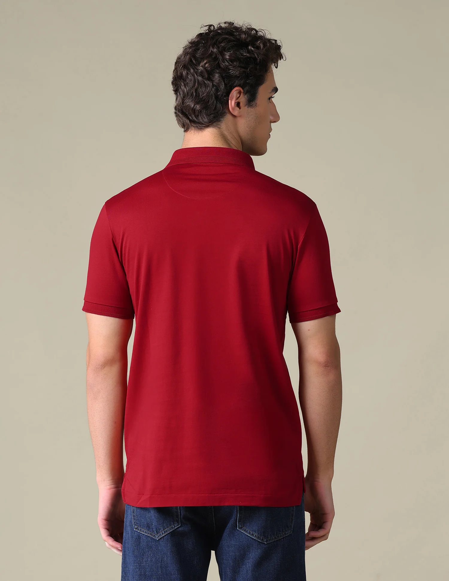 Regular Fit Solid Polo Shirt - Image 5