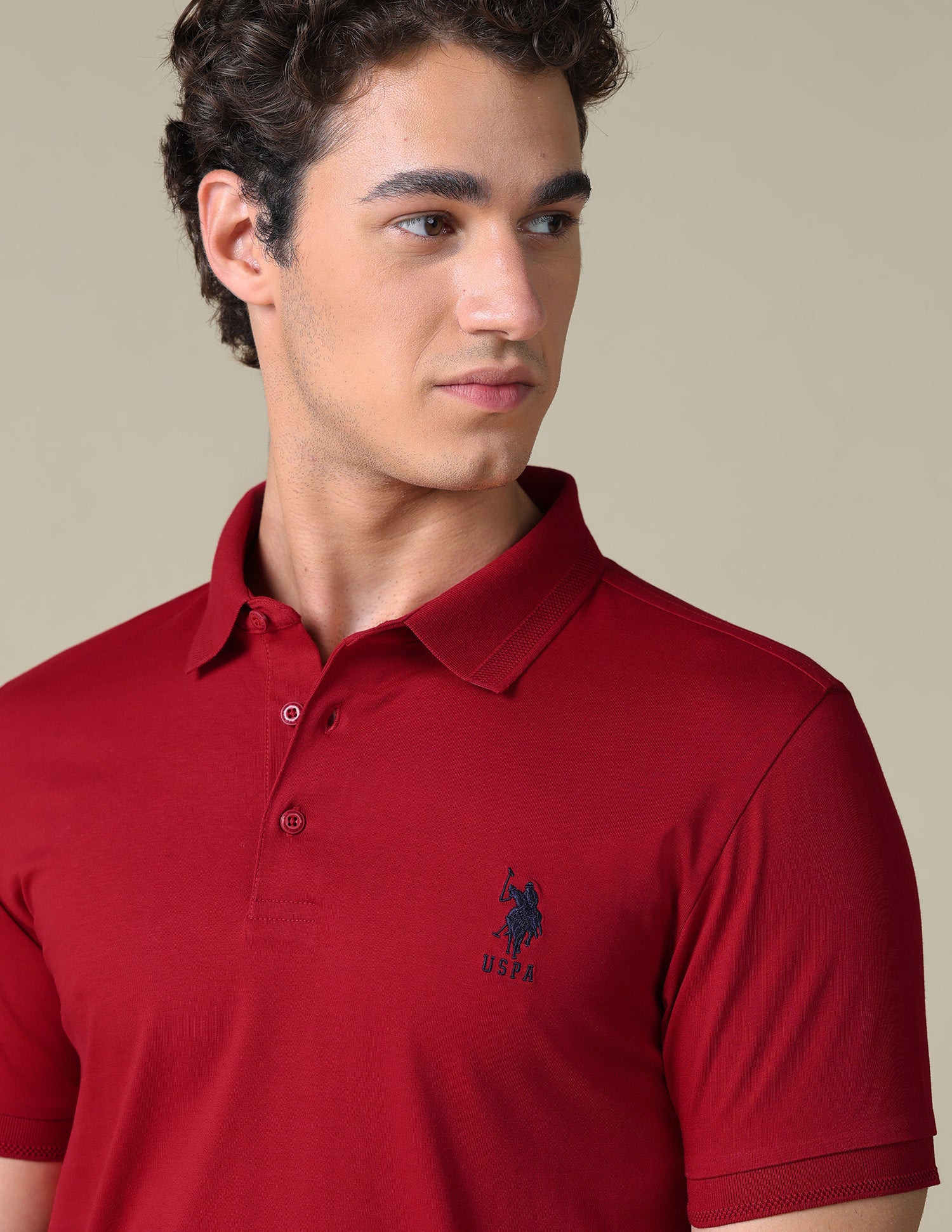 Regular Fit Solid Polo Shirt - Image 7