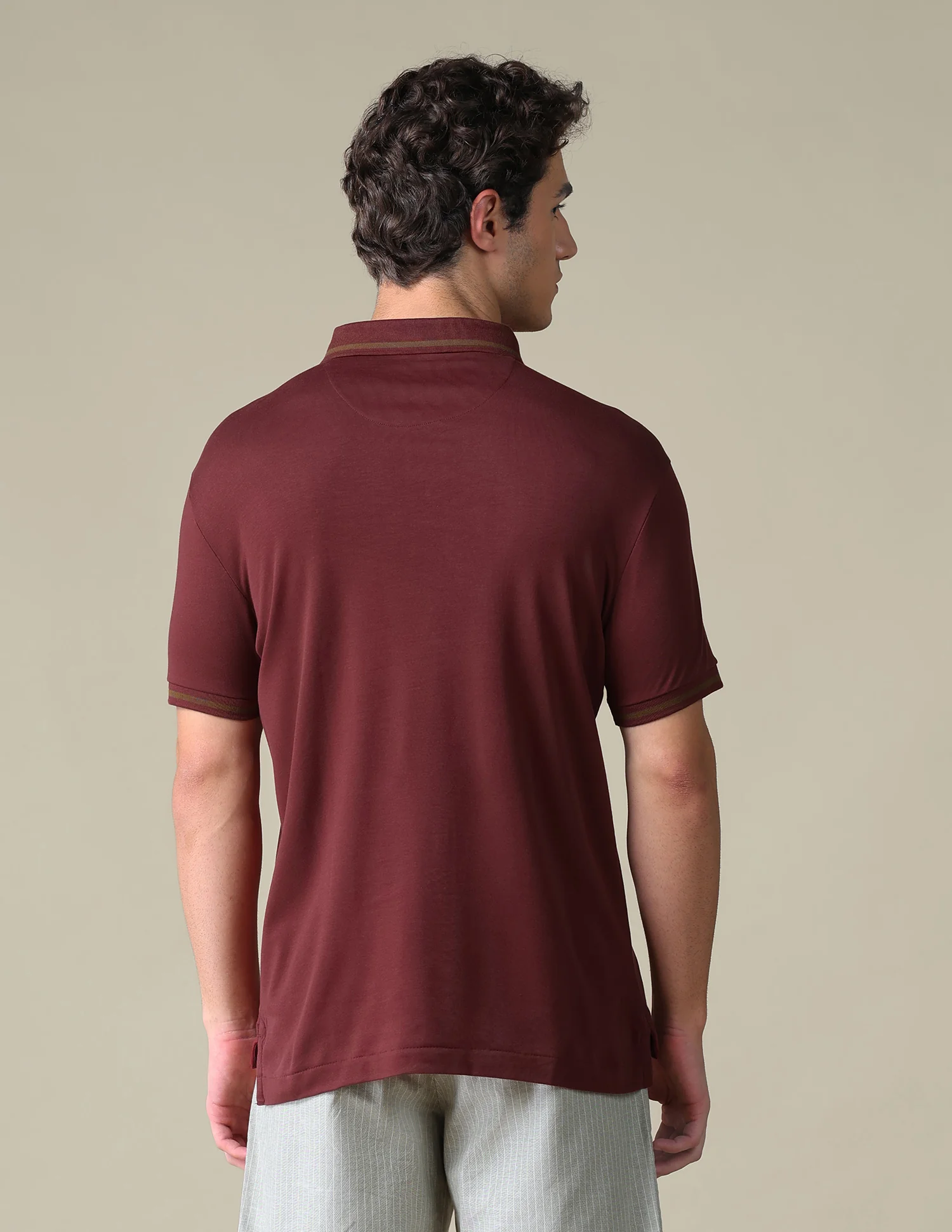 Regular Fit Solid Polo Shirt - Image 5