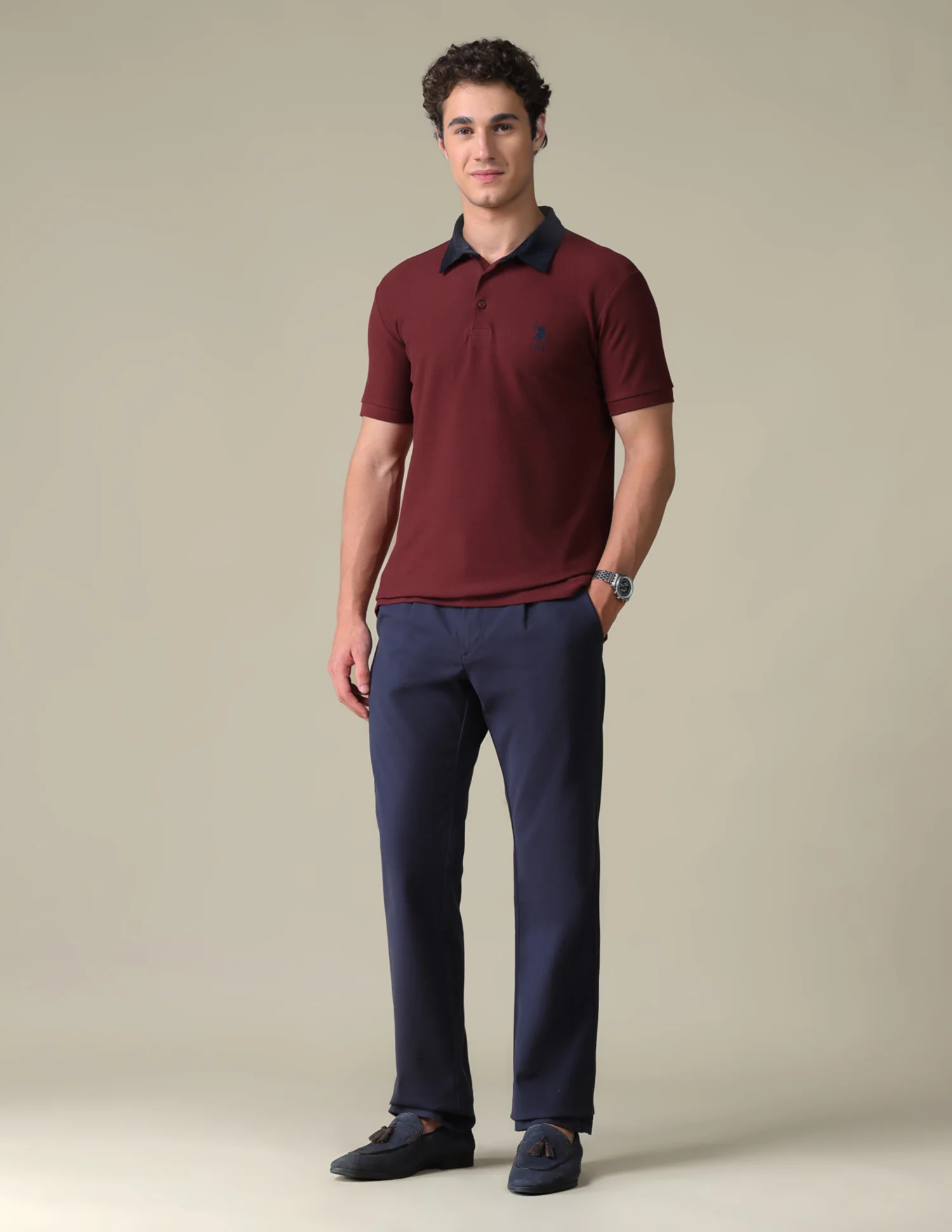 Regular Fit Solid Polo Shirt - Image 3