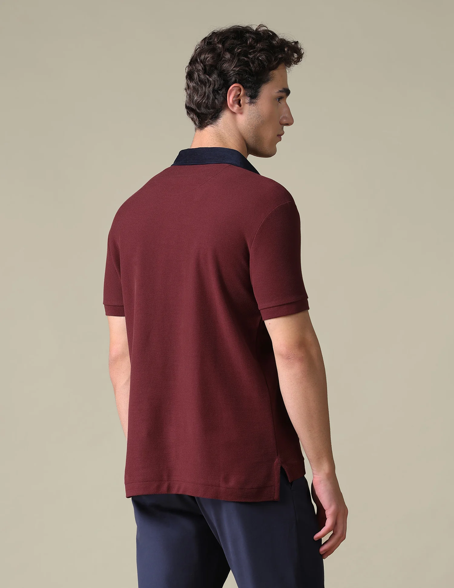Regular Fit Solid Polo Shirt - Image 5