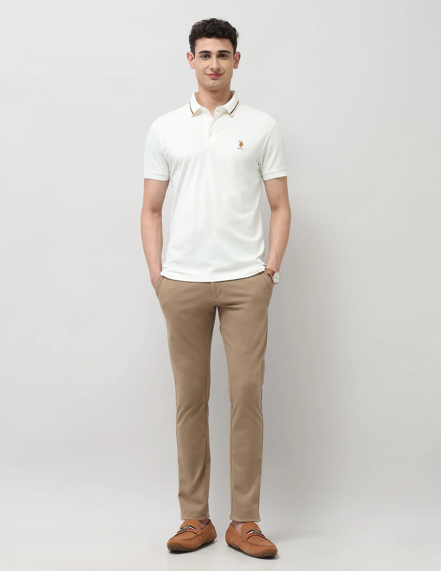 Regular Fit Solid Polo Shirt - Image 3